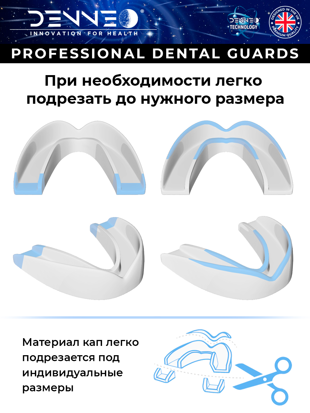 Капа стоматологическая DENNEO Капа стоматологическая от бруксизма для зубов S/M белая +футляр - фото 7