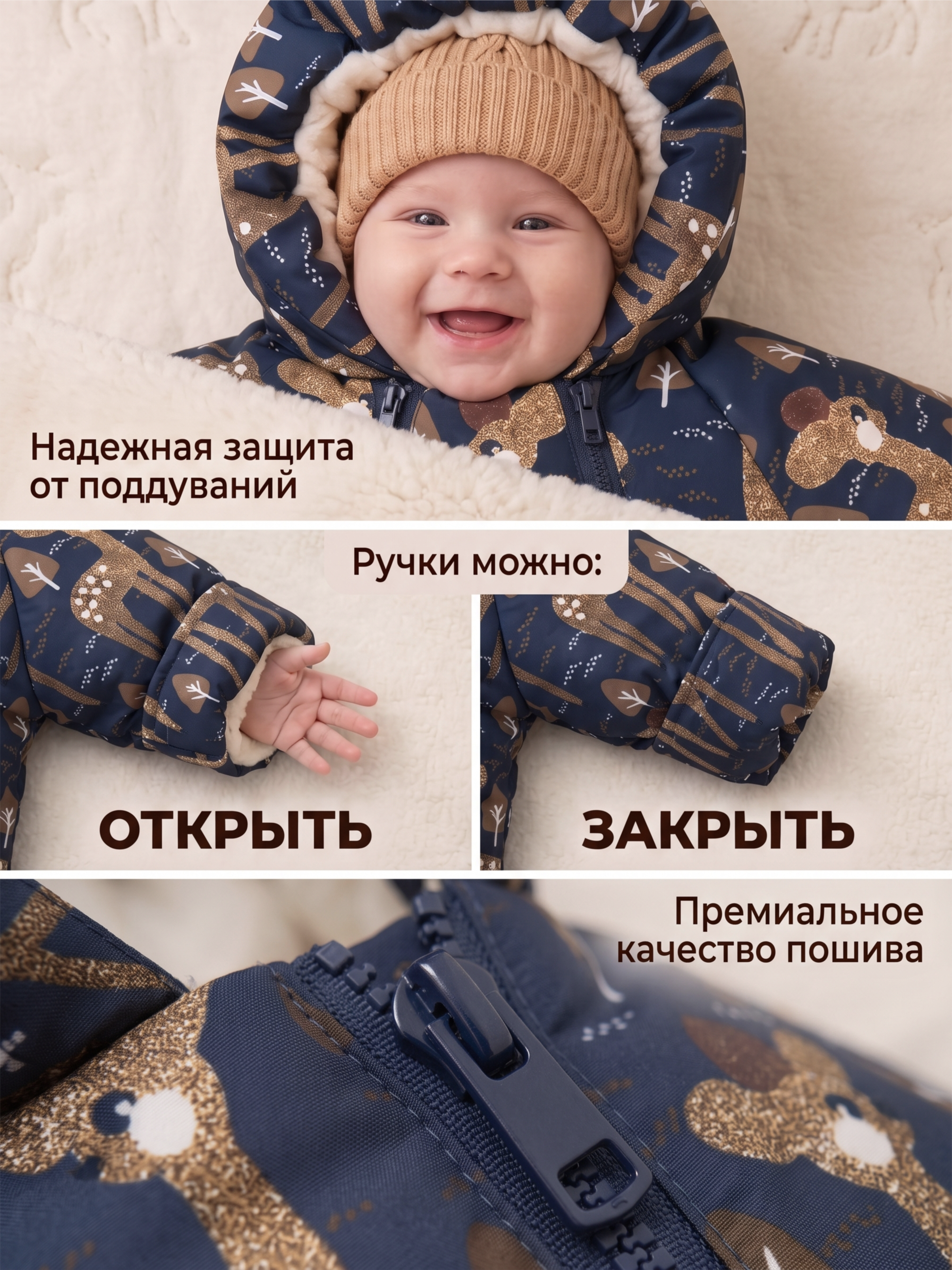 Конверт-комбинезон СОННЫЙ ГНОМИК 934/6 62 - фото 5