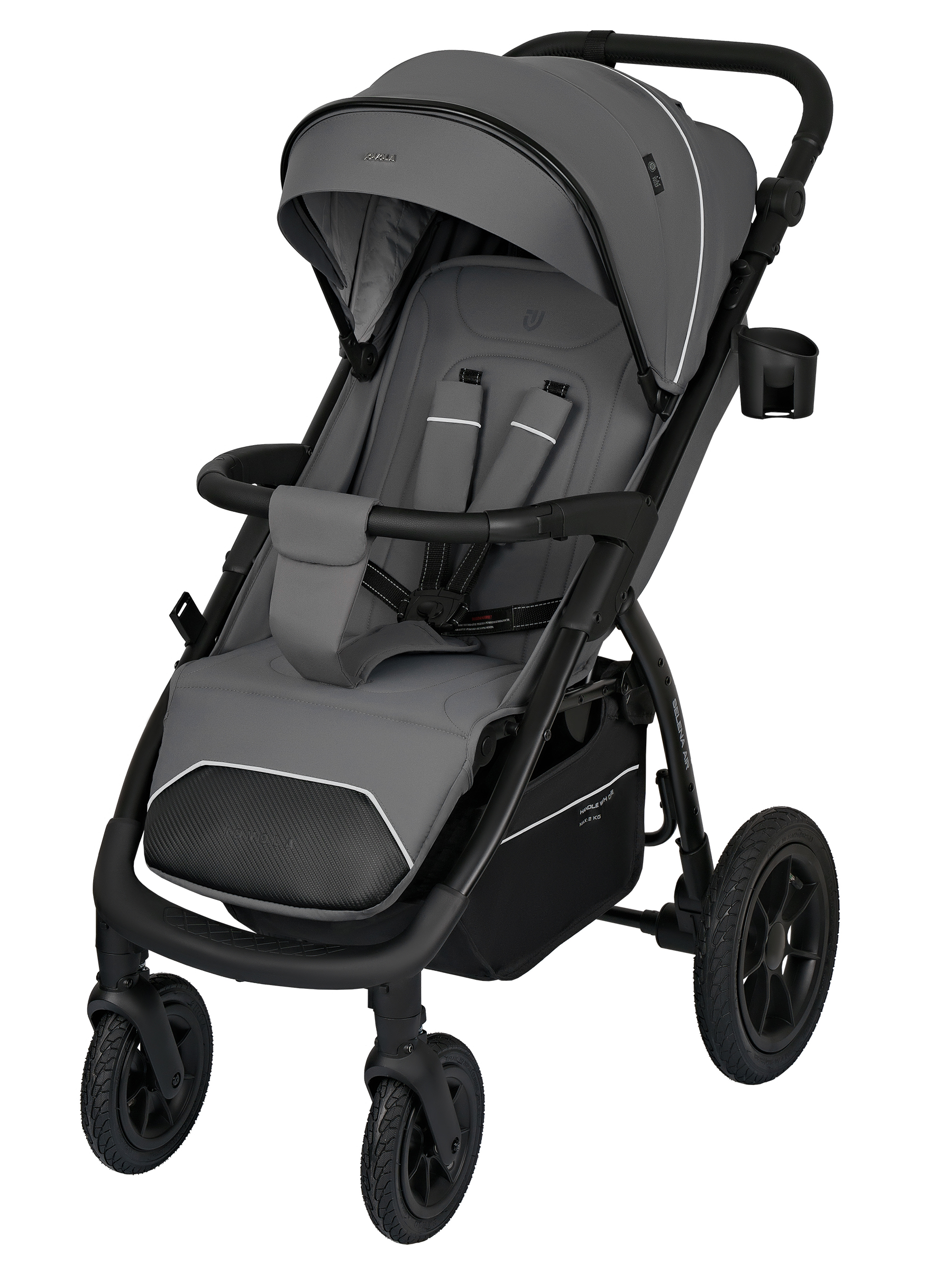 Коляска прогулочная JOVOLA Selena Air new темно-серый - фото 1
