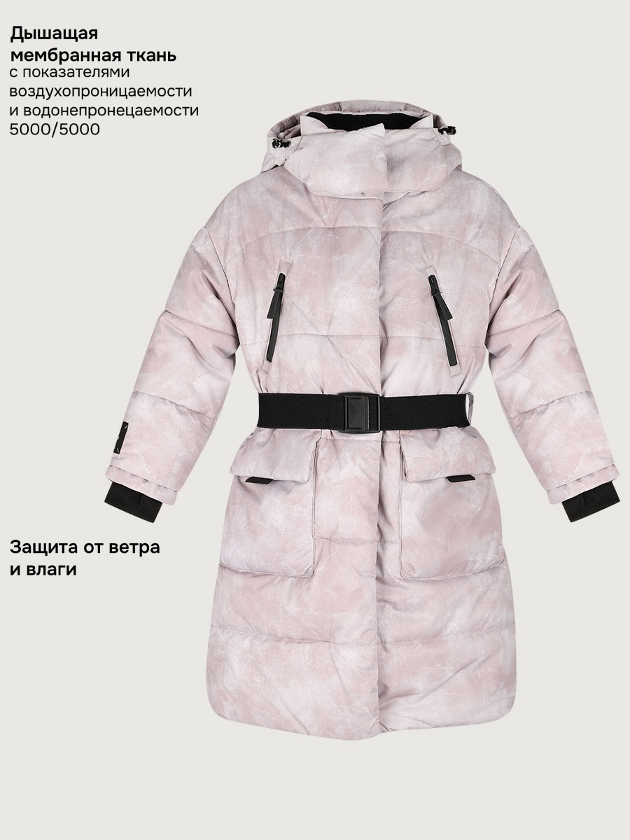 Пальто NIKASTYLE 6з7425 пудра - фото 5