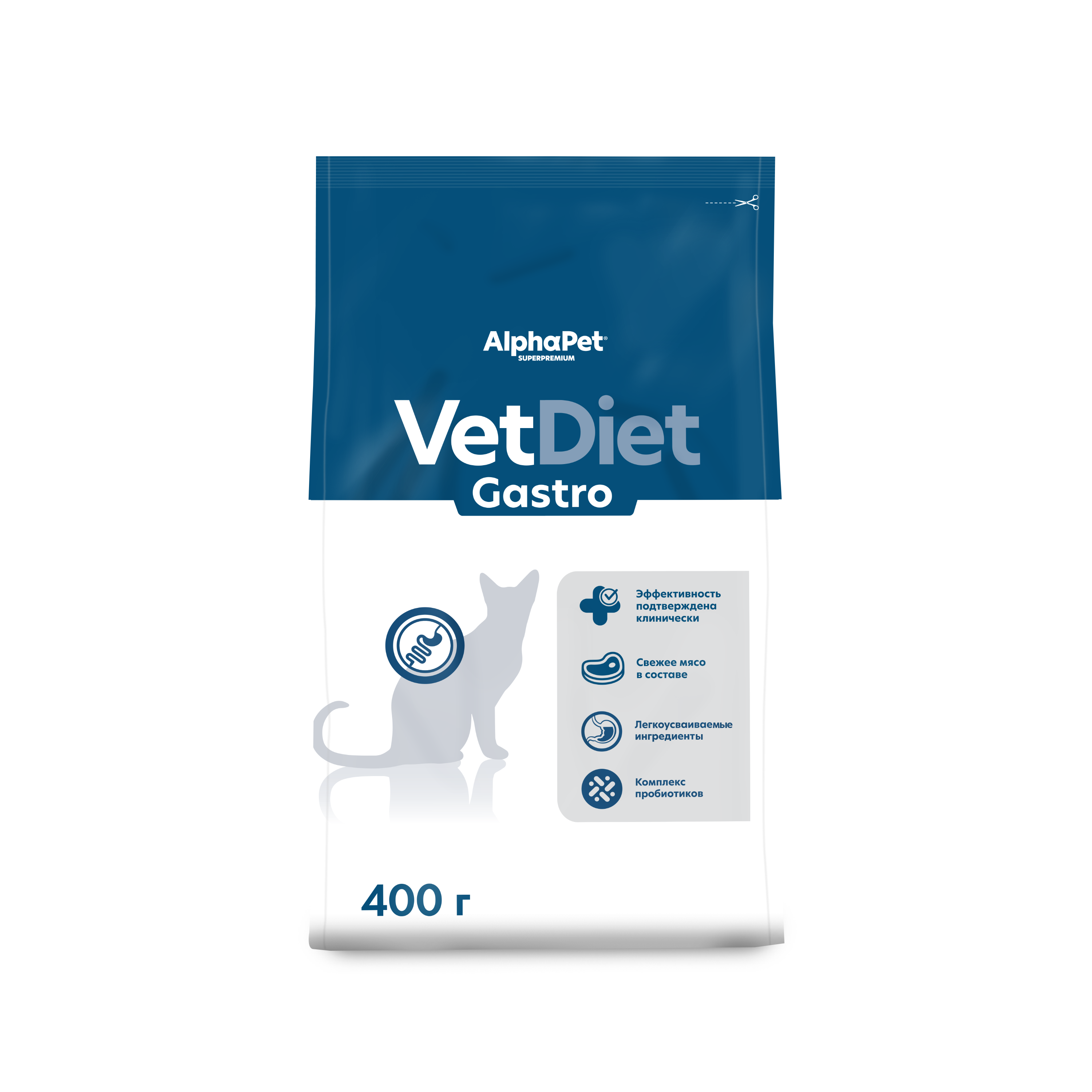 Сухой полнорационный диетический корм AlphaPet Vet Diet для кошек и котов - фото 1