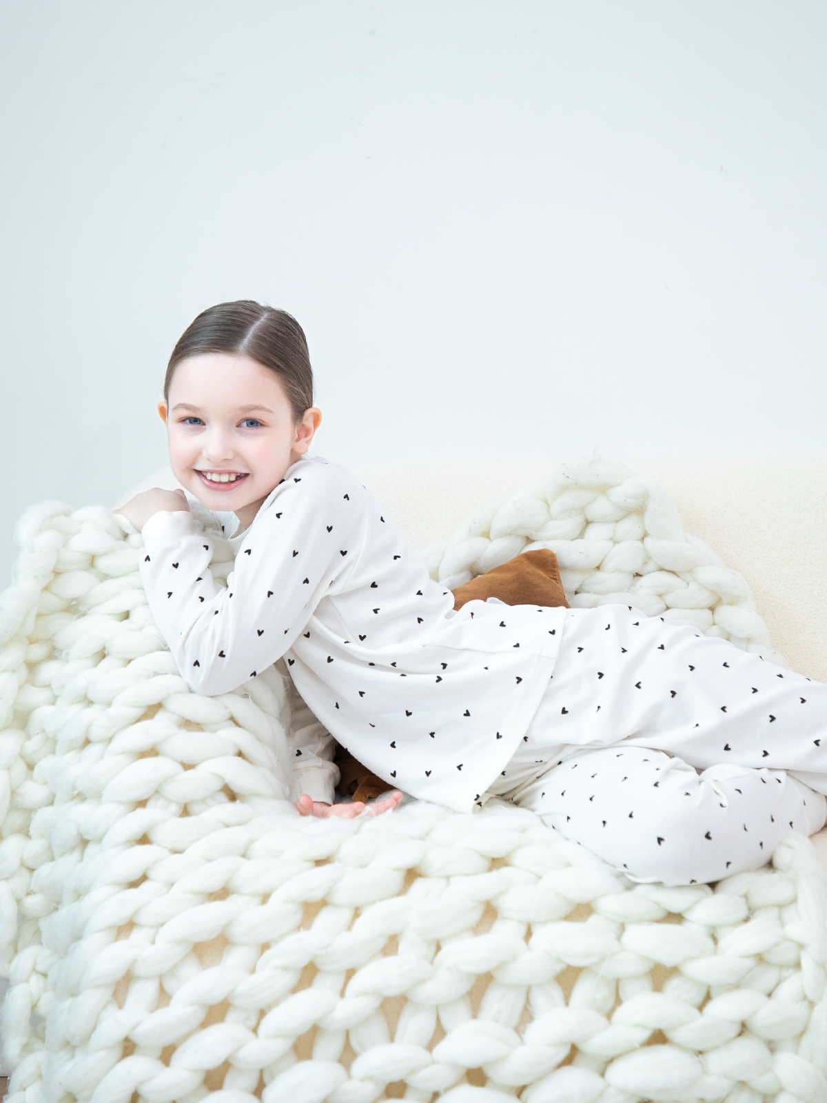 Пижама RttKids Turin/Winner-girl-beige-hearts - фото 3