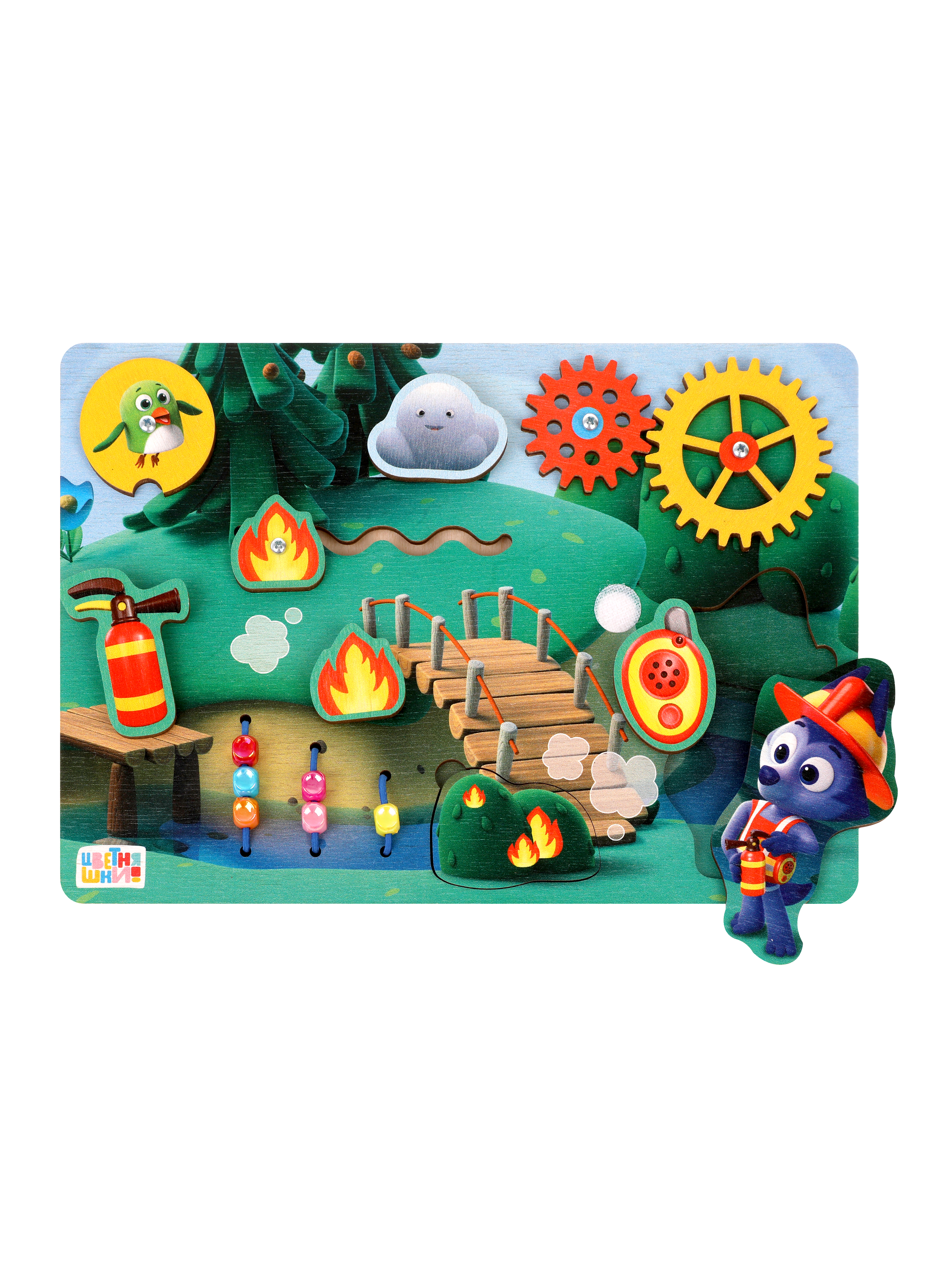 Игрушка Цветняшки бизиборд - фото 9