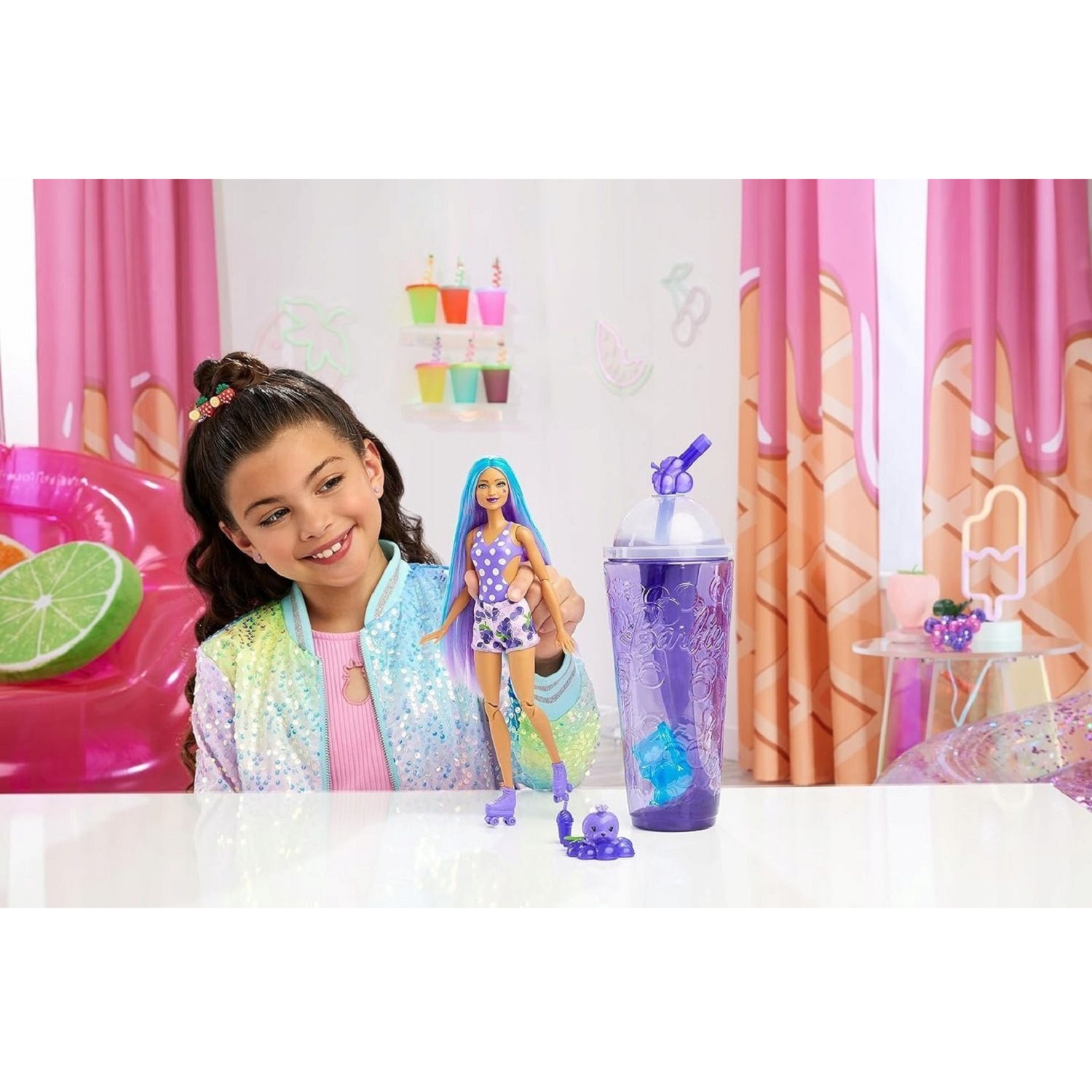 Кукла модельная Barbie Pop Reveal Сочные фрукты HNW44 - фото 4