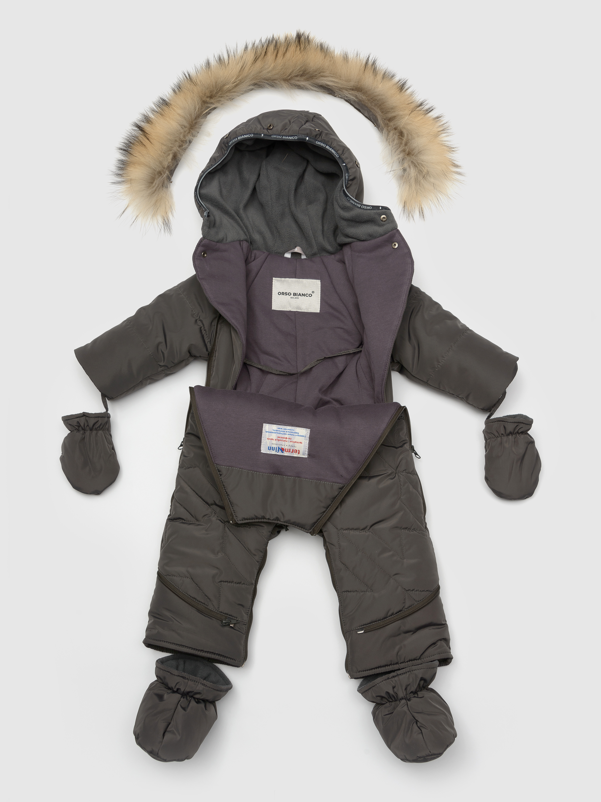 Комбинезон-трансформер Orso Bianco OB11161-32_т.серый - фото 3