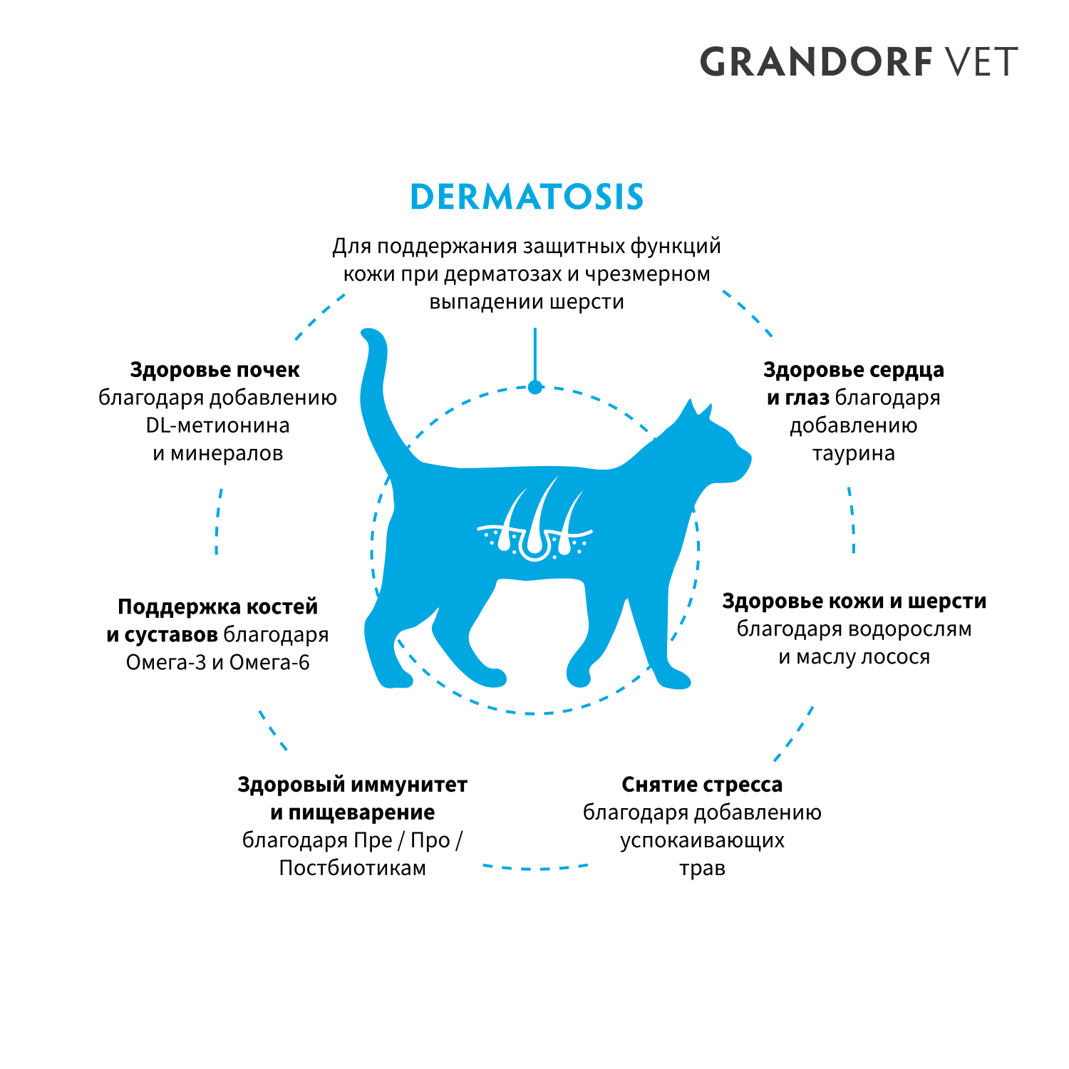 Корм для кошек GRANDORF VETERINARY полнорационный 400г - фото 2