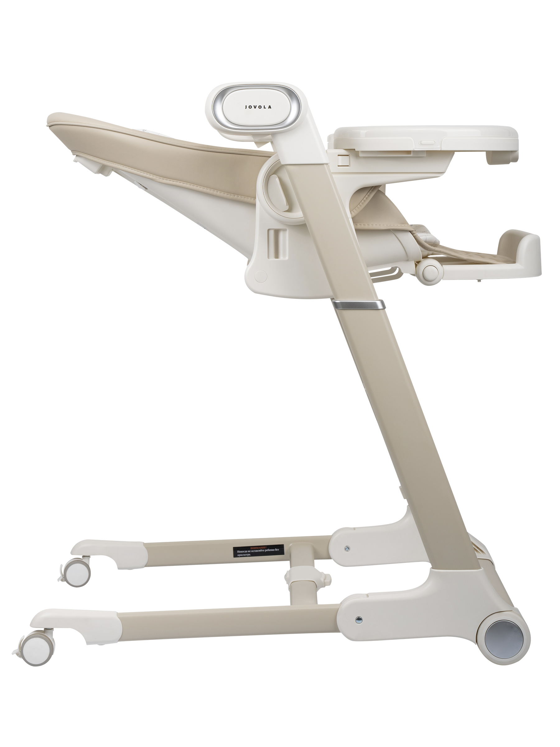 Стульчик для кормления JOVOLA Loki с функцией электрокачели бежевый - фото 5