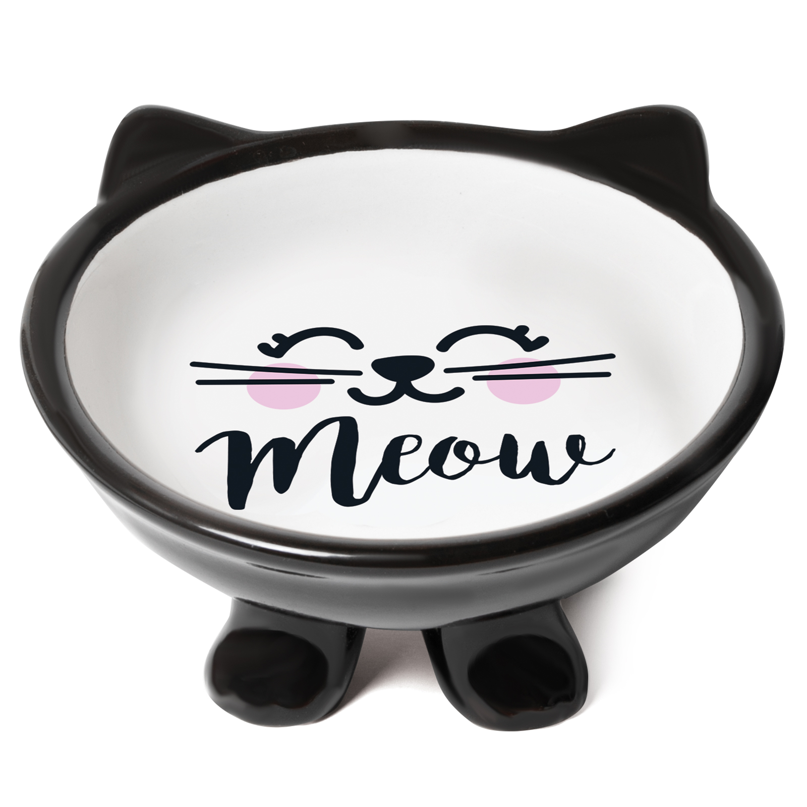 Миска для кошек Triol Мордашка на ножке 0.12л 30231048 - фото 2