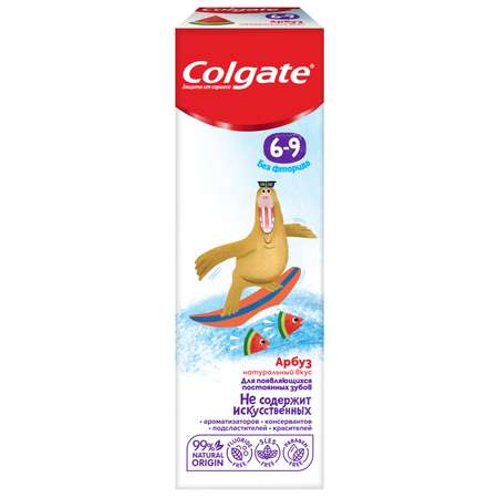 Зубная паста Colgate без фторида Арбуз 6-9лет 60мл