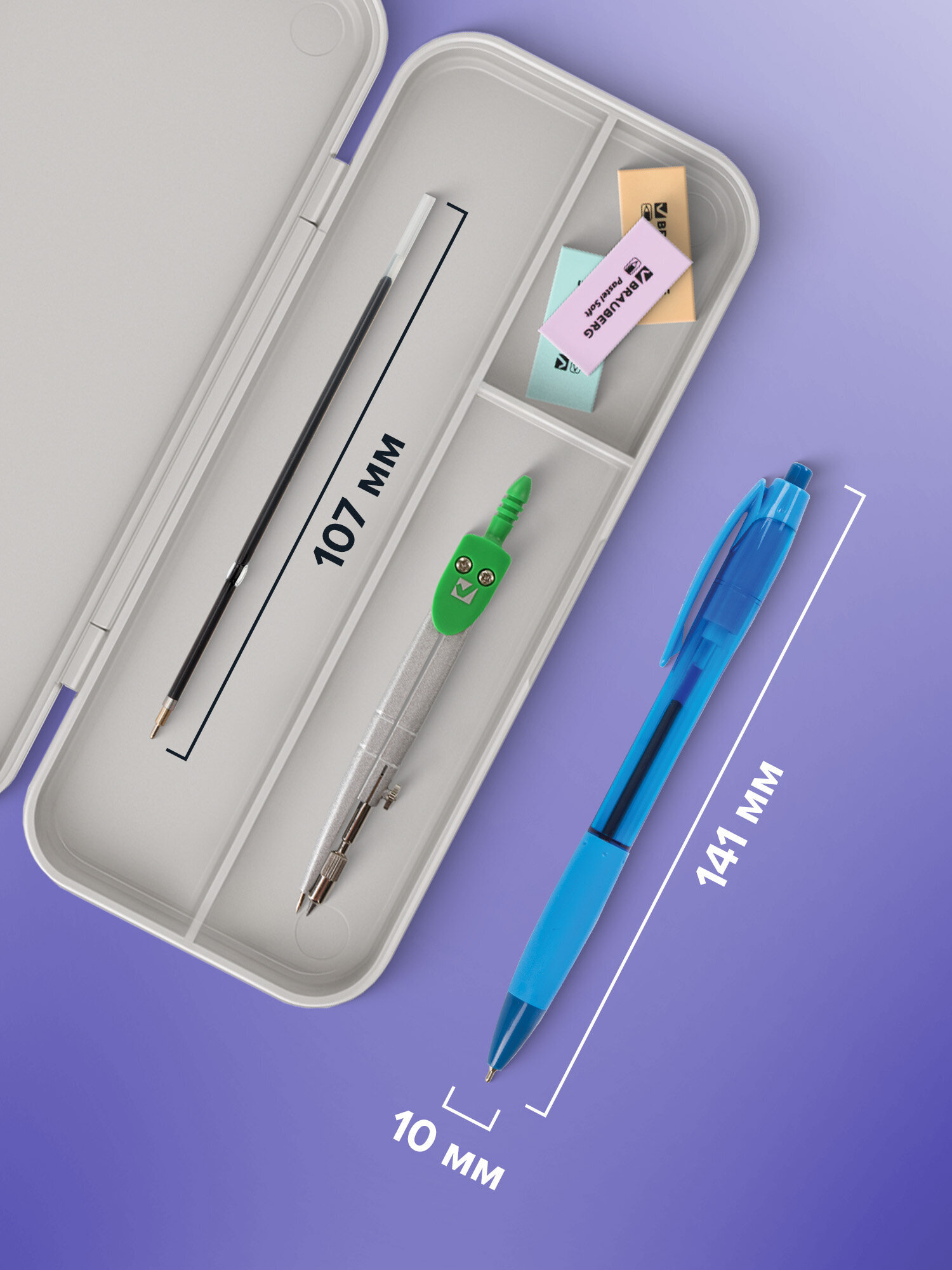 Ручка шариковая Brauberg 12 шт. - фото 5