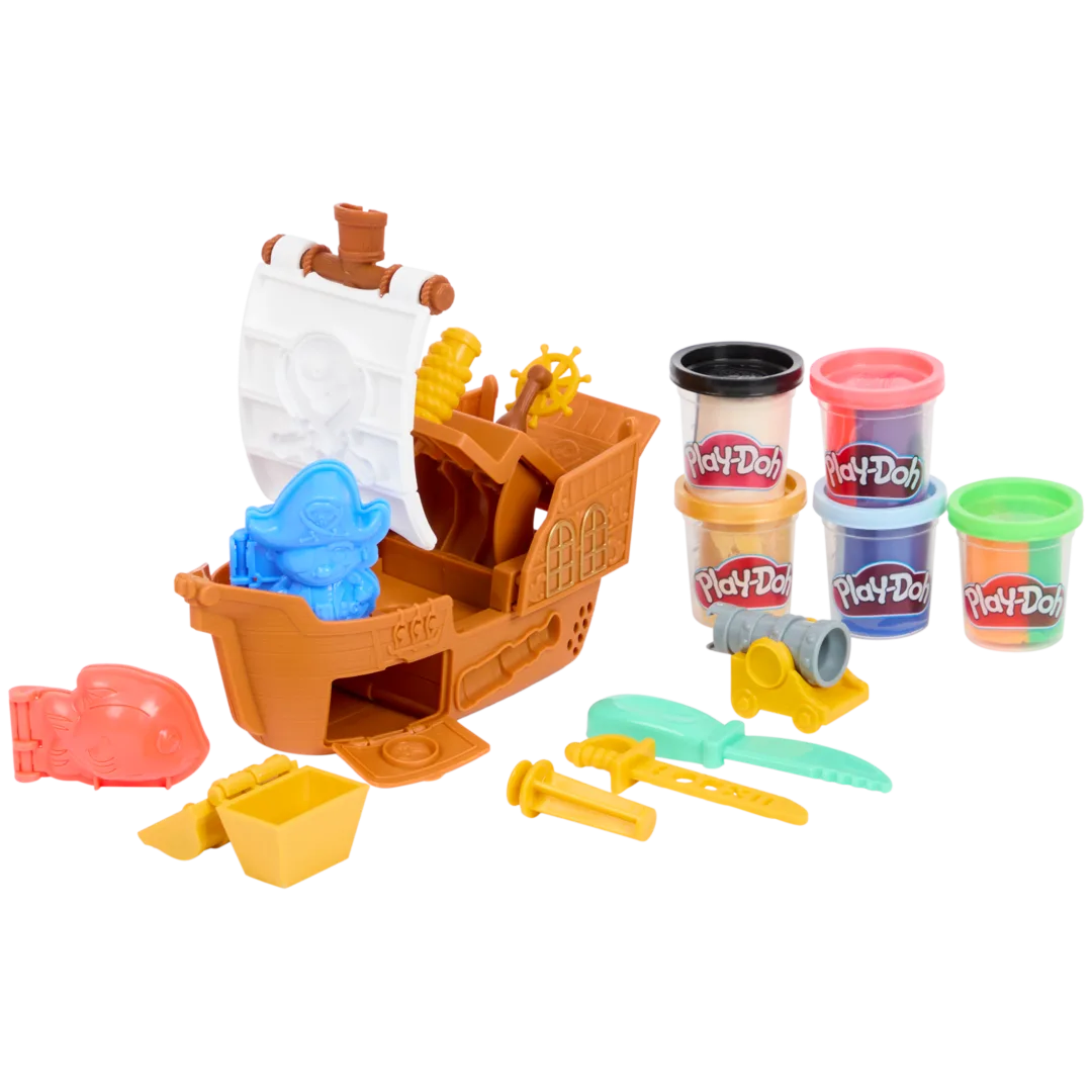 Масса для лепки Play-Doh Пиратский корабль 5 цв. - фото 3