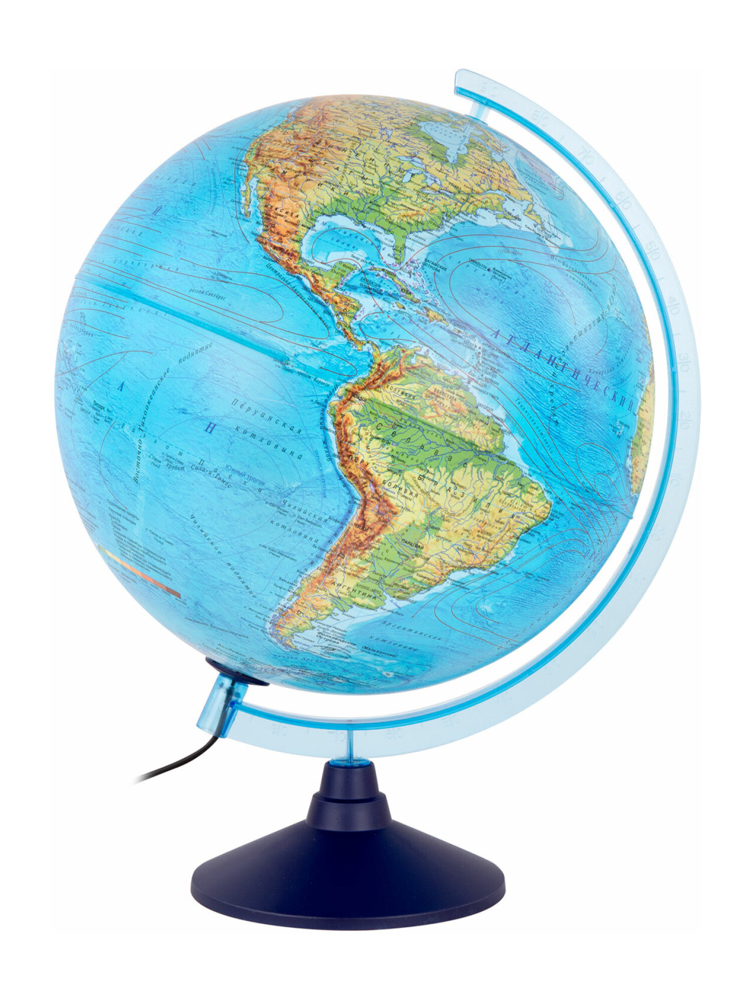 Глобус Globen интерактивный физический политический с подсветкой и VR очками 32 см - фото 14