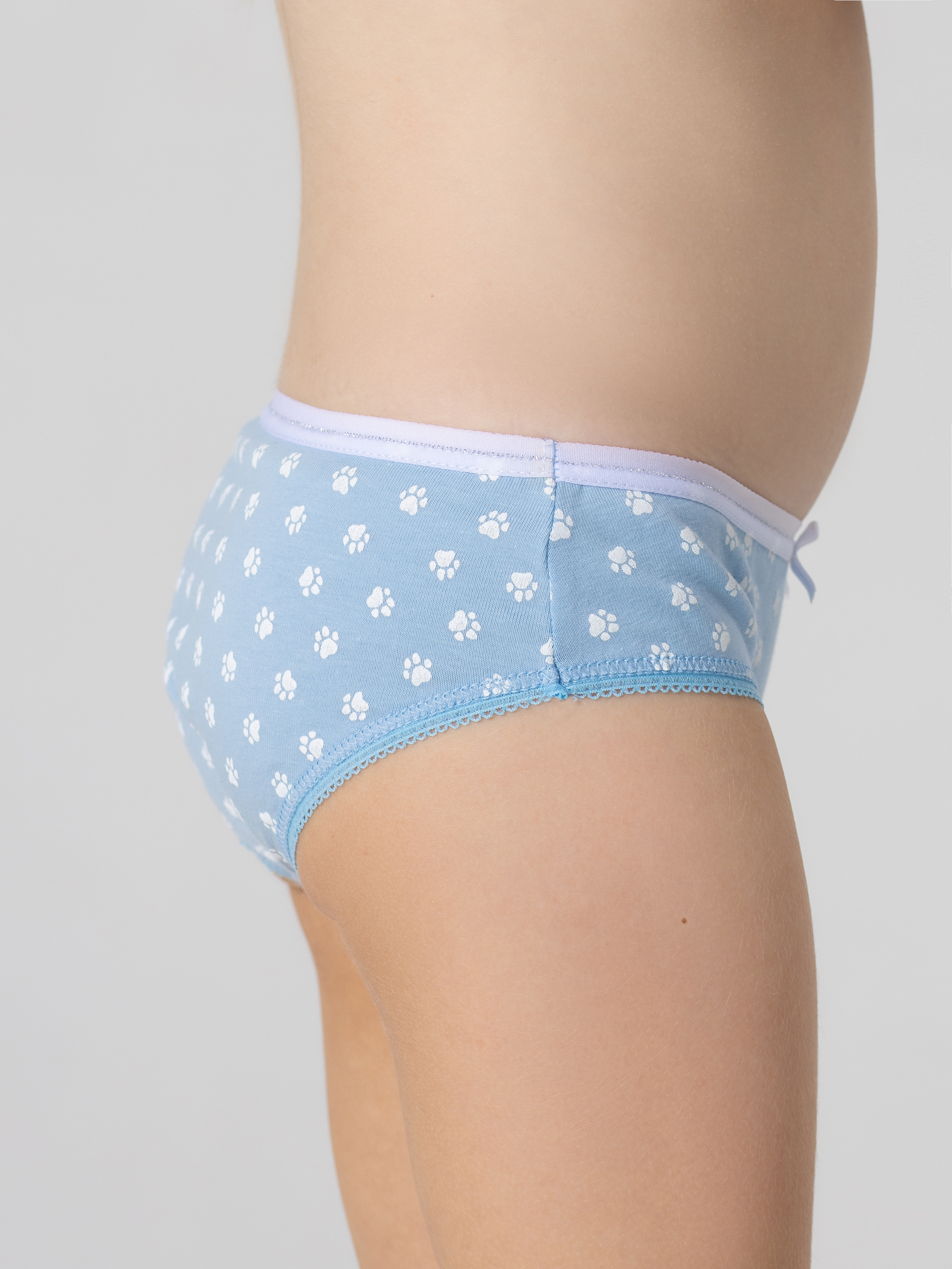 Трусы 3 шт Linas baby 1668-18 Голубой-Белый - фото 7
