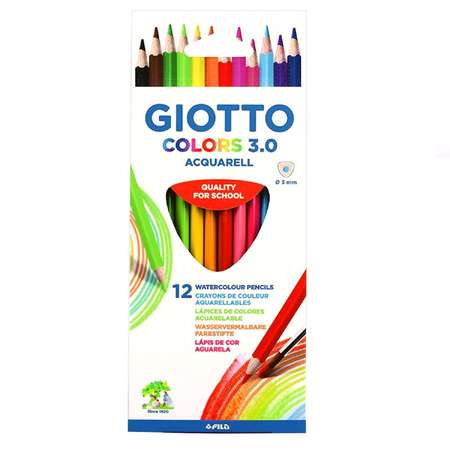 Карандаши акварельные GIOTTO 12 шт.