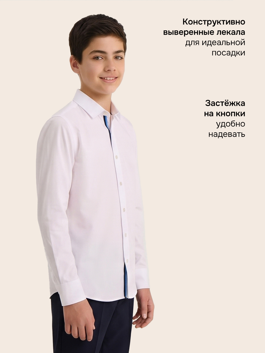 Рубашка NIKASTYLE 4ш71526 белый - фото 4