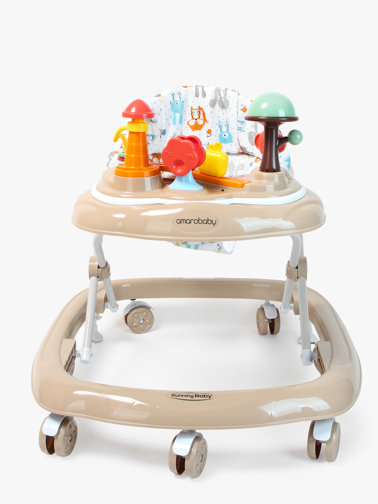 Ходунки Amarobaby Running Baby коричневый в ассортименте - фото 13