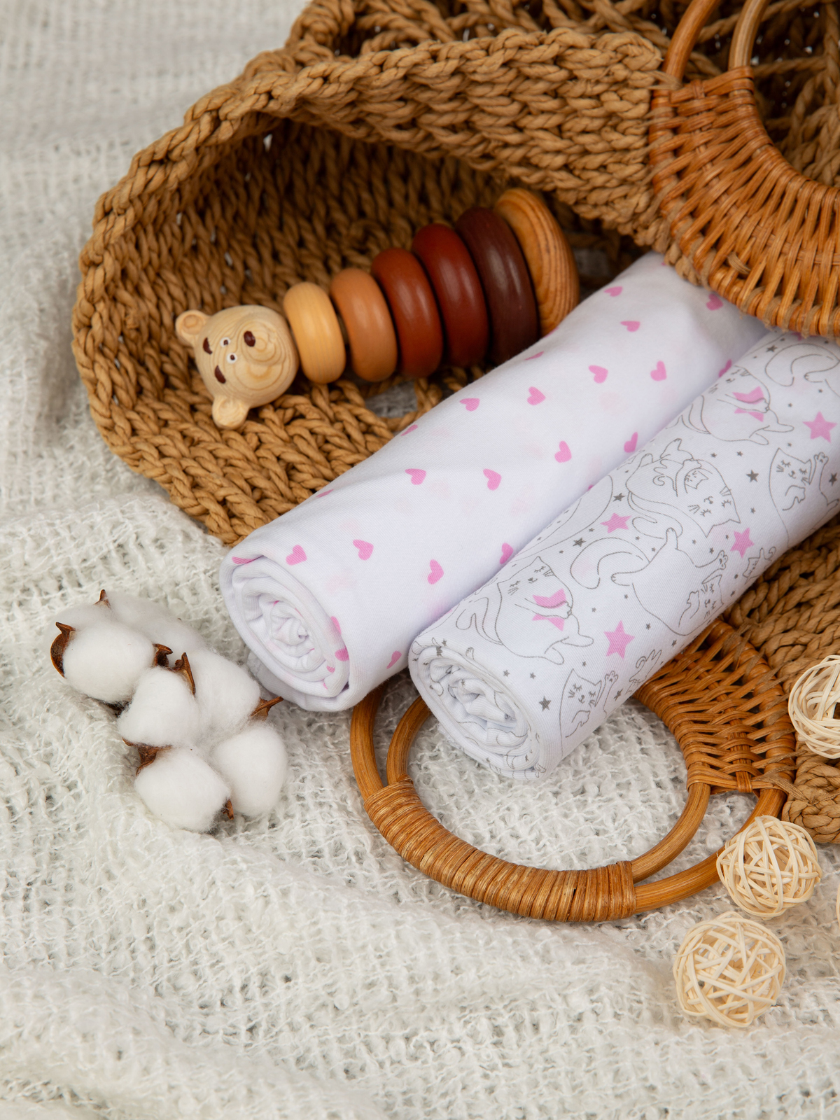 Пелёнка inlovery Легкость трикотаж 90х120 см 2 шт. - фото 9