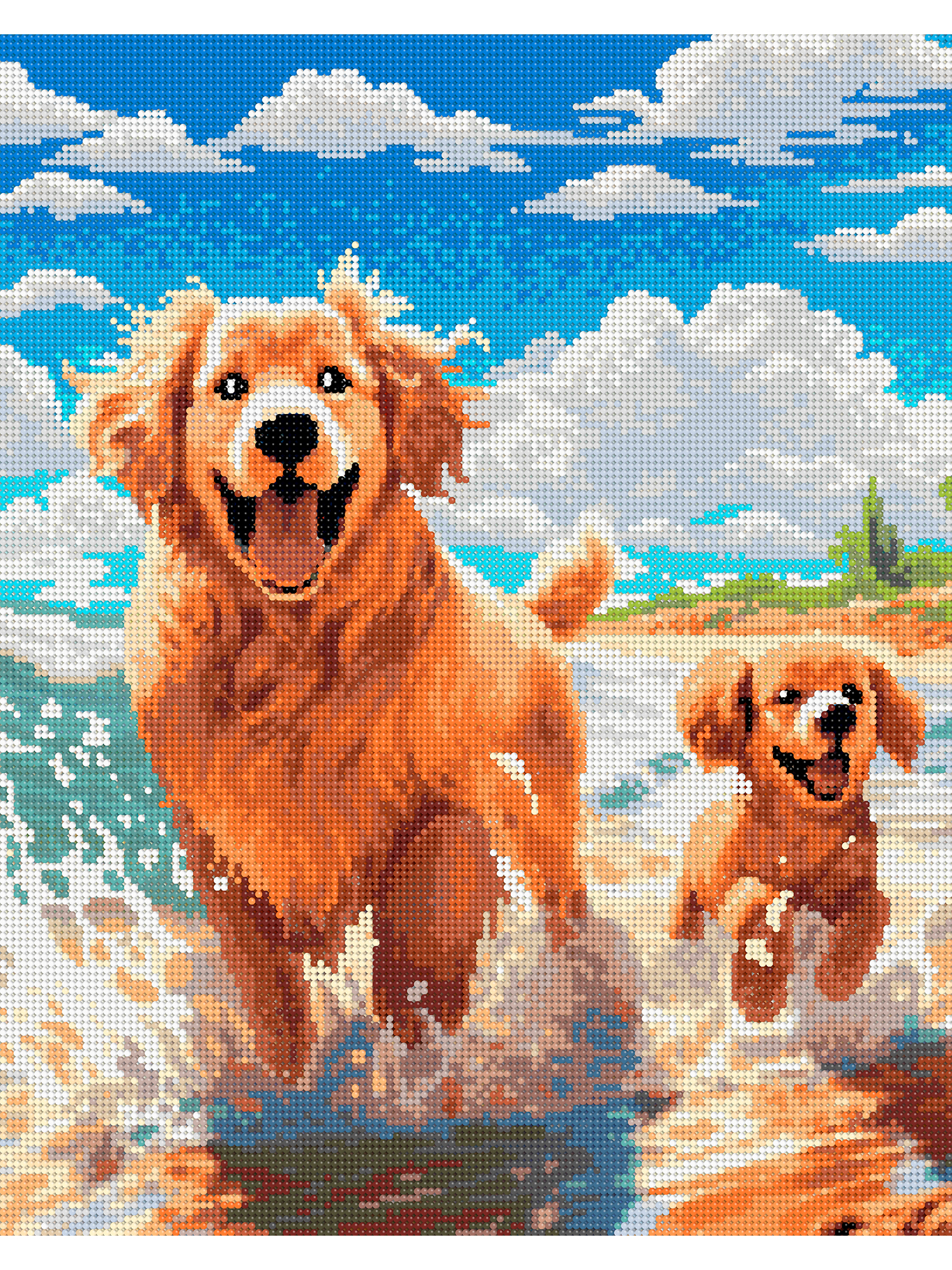 Алмазная мозаика Art on Canvas Игры на пляже в ассортименте - фото 2