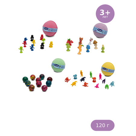 Бомбочка для ванны BabyGo с игрушкой 1 шт. в ассортименте