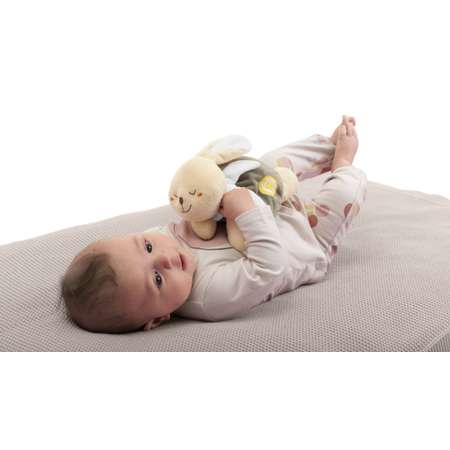 Мягкая игрушка Chicco зайка Тёплый зайка 11 см