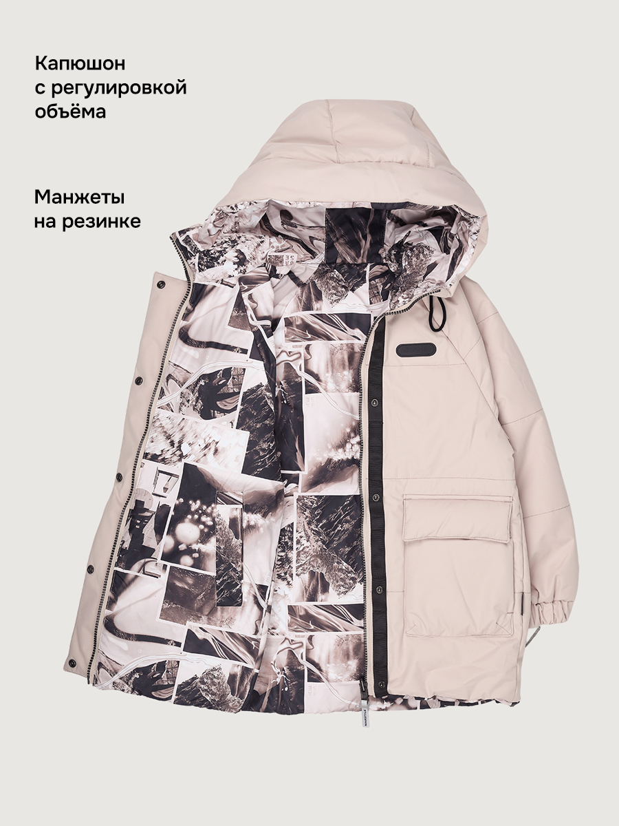 Куртка NIKASTYLE 4м10626 беж - фото 6