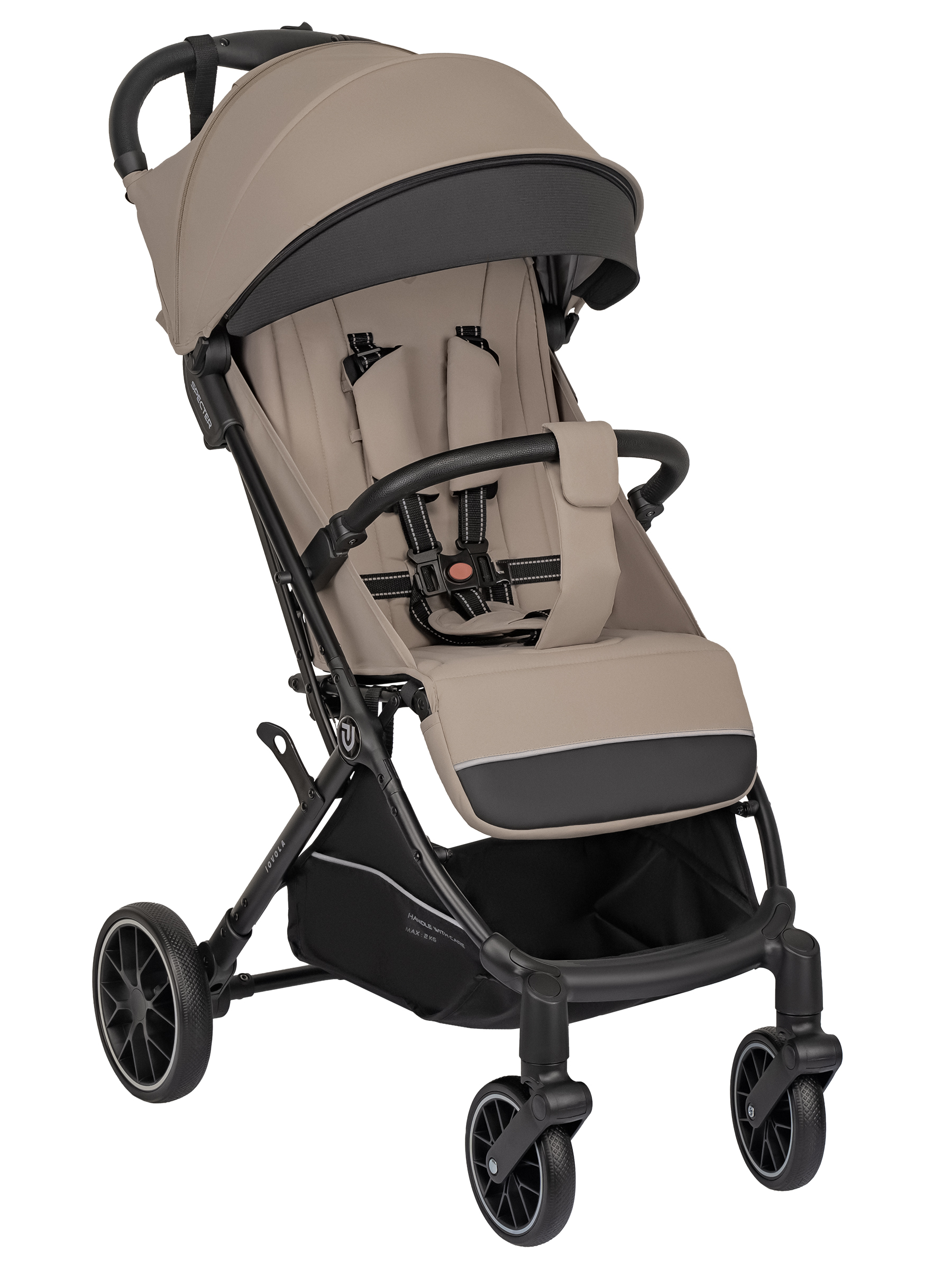 Коляска прогулочная JOVOLA Specter бежевый - фото 15