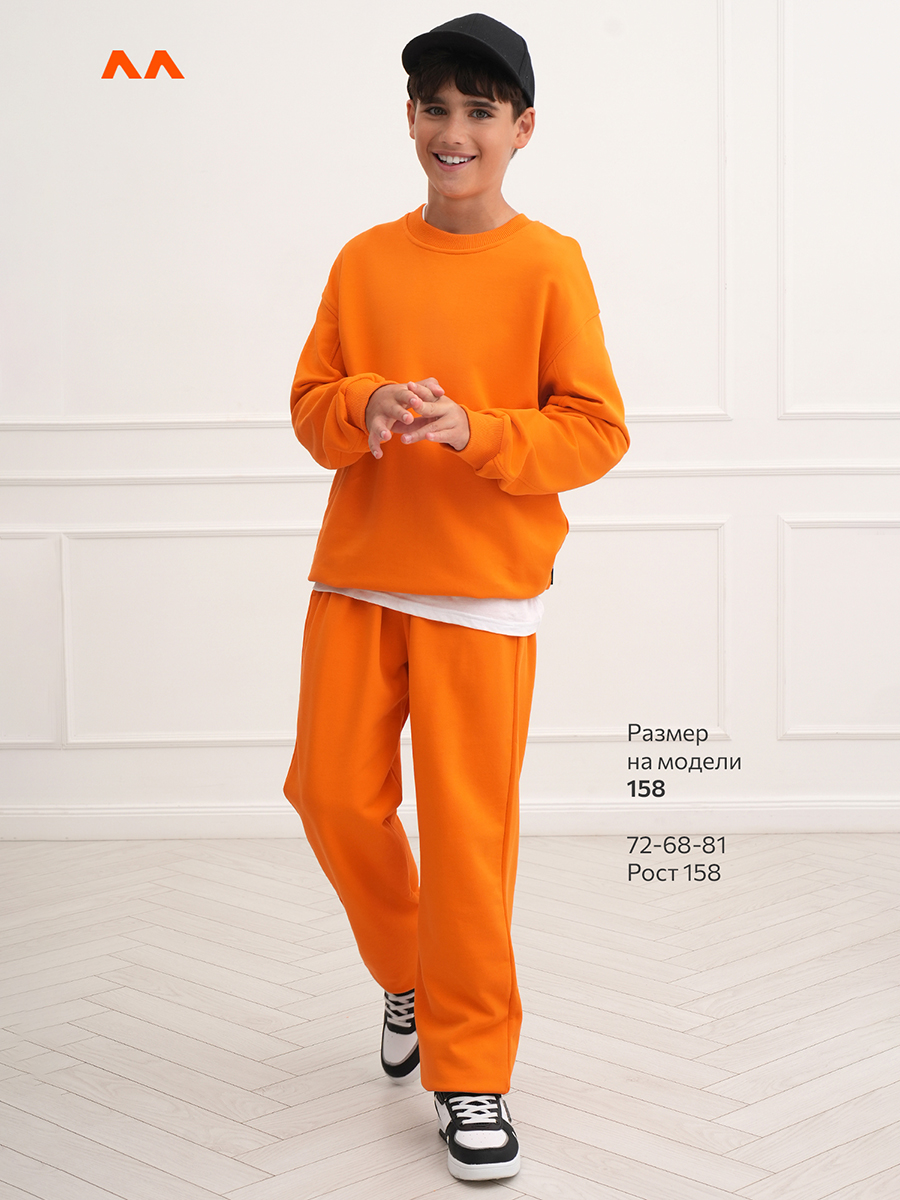 Свитшот и брюки HappyFox HF00855оранжевый - фото 10