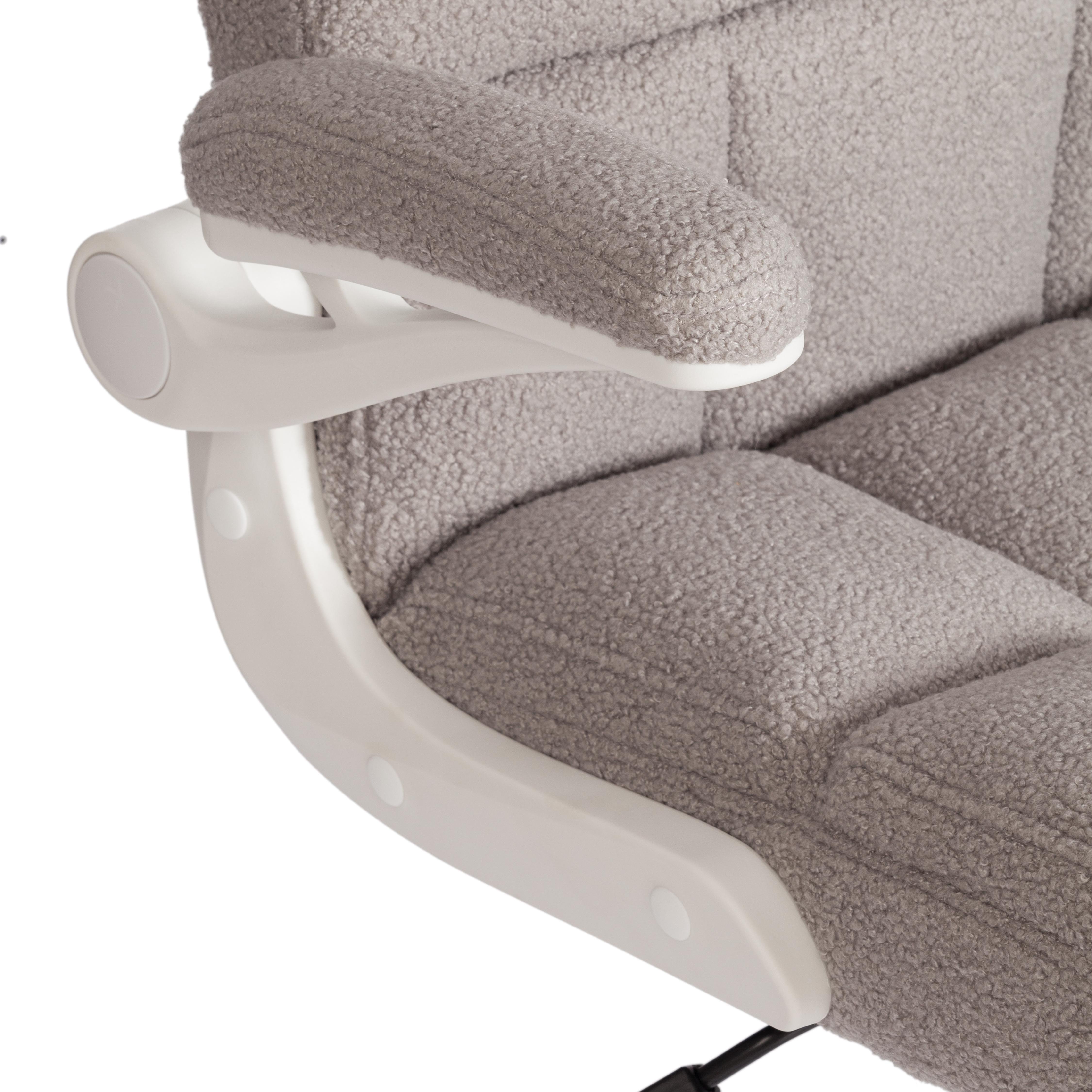 Компьютерное кресло TETCHAIR Лугано тедди светло-серый - фото 8