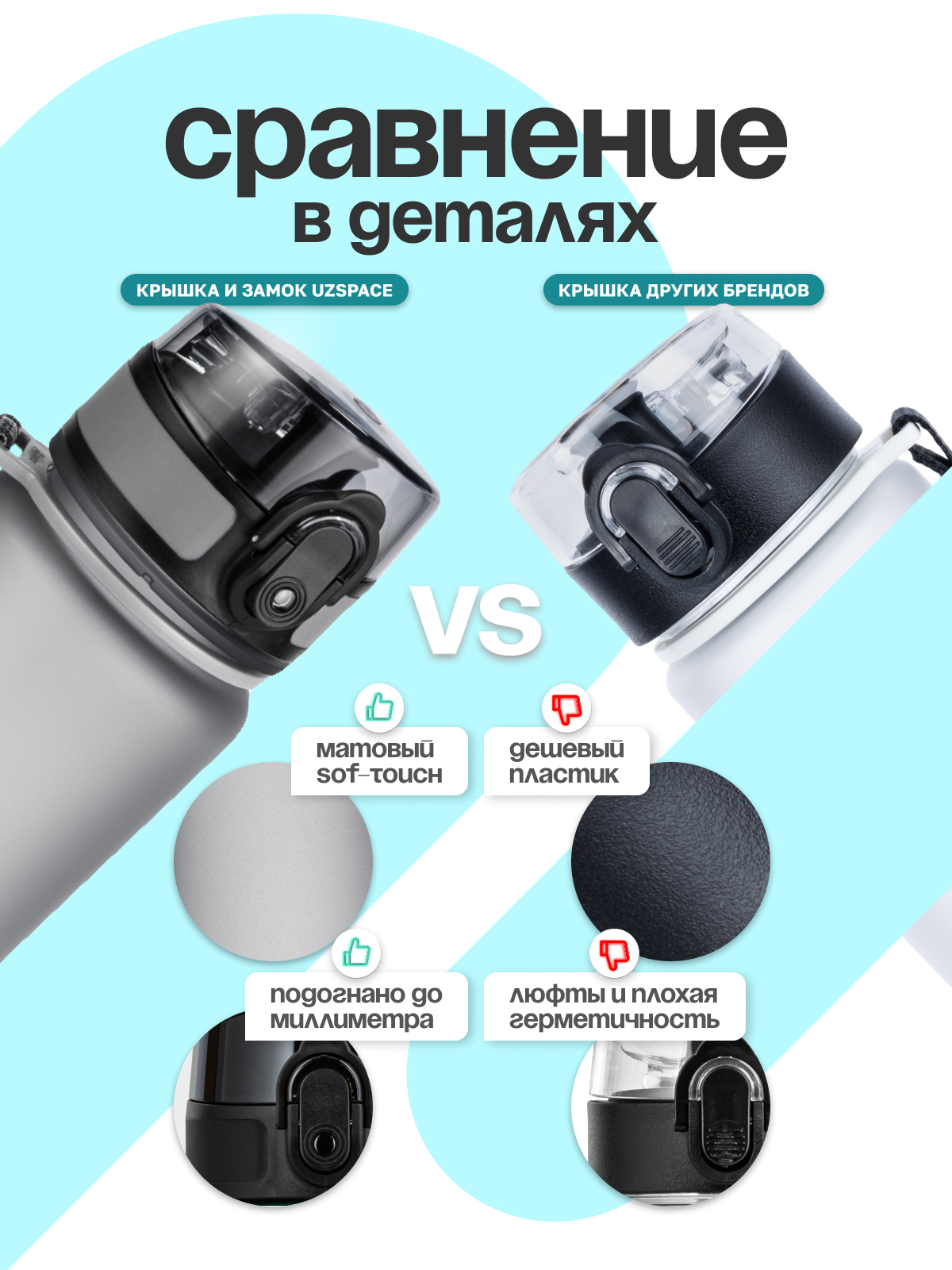 Бутылка UZSPACE 500 мл - фото 6