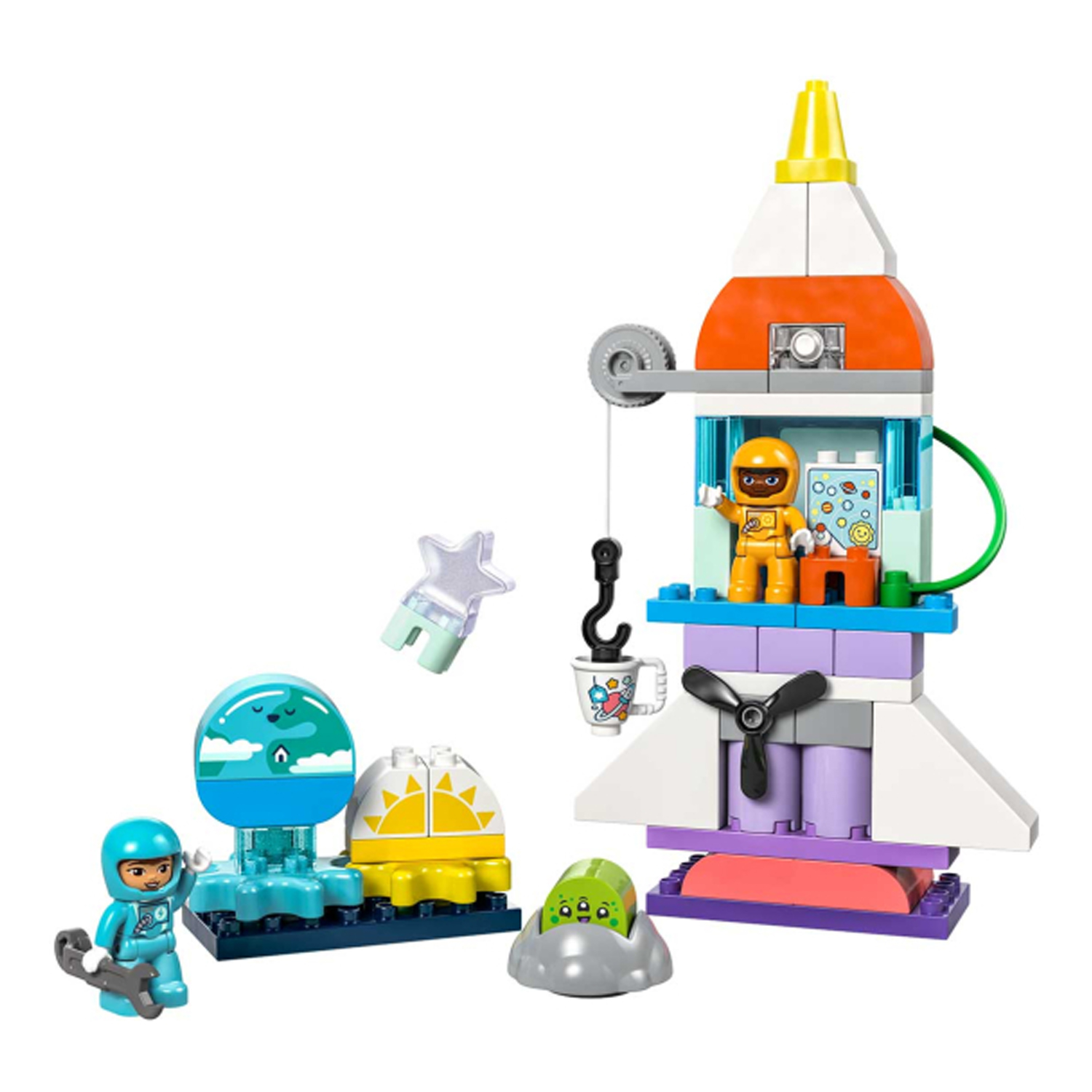 Конструктор LEGO DUPLO Приключение на космо шаттле блочный - фото 6