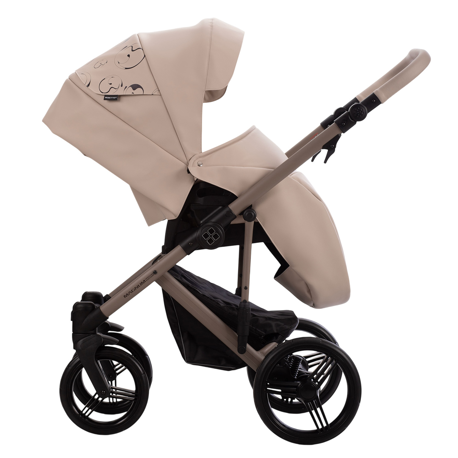Коляска 2в1 Bebetto Magnum Light SE Pro бежевый - фото 13