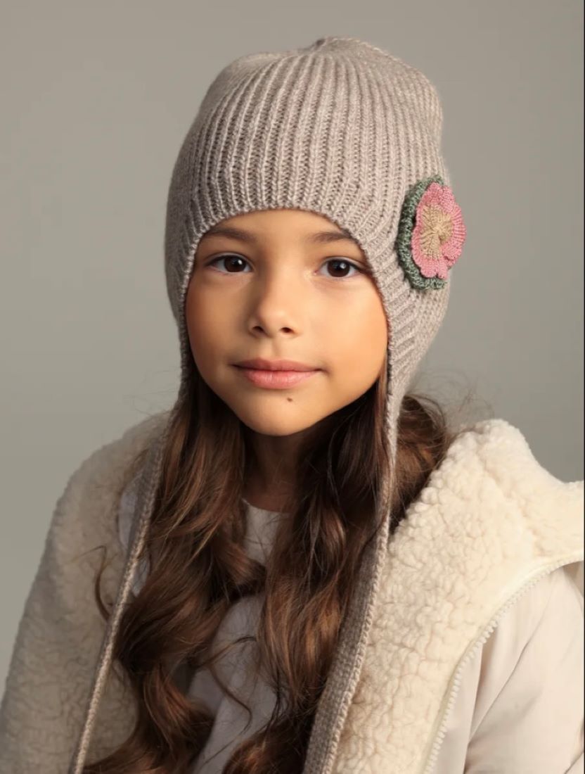 Шапка BRIOLLINI Чепчик детский Sweet terry, цвет бежевый, размер 50-54 - фото 3