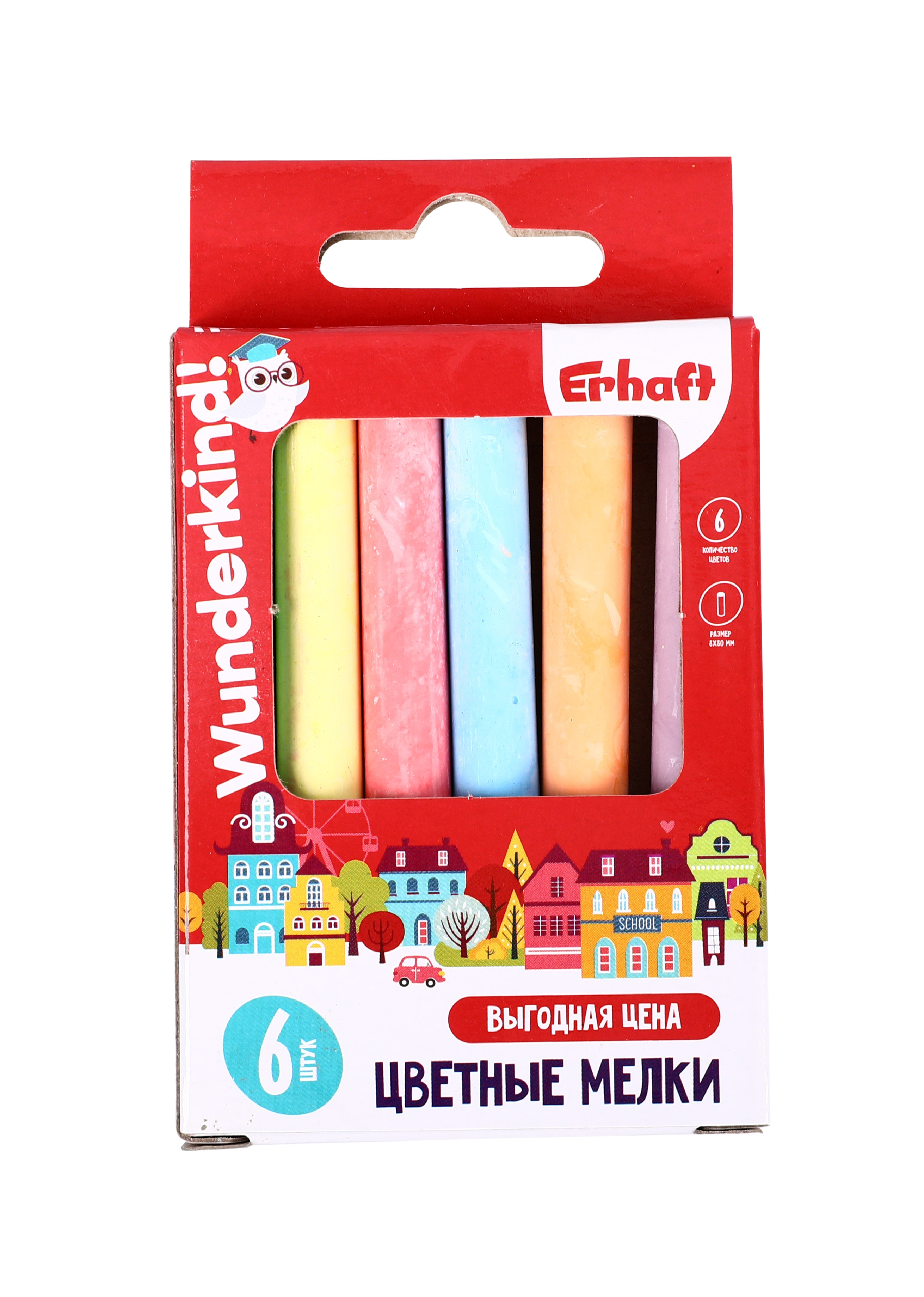 Изображение товара Мел сухой Erhaft 6 шт.