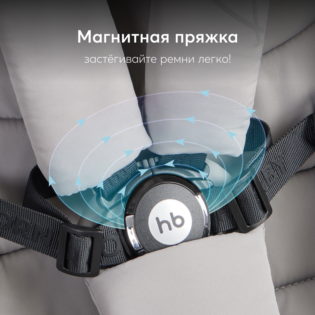 Коляска прогулочная Happy Baby Luna серый - фото 5