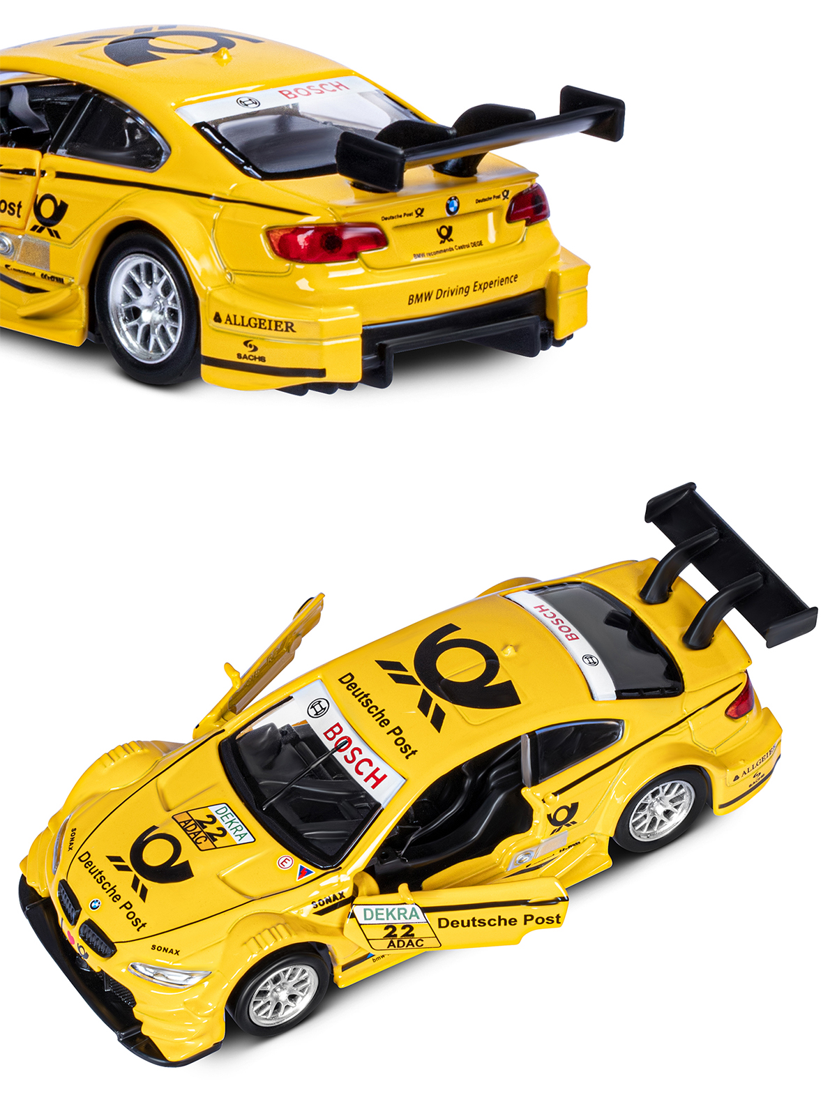 Автомобиль АВТОпанорама BMW M3 DTM 1:42 JB1251781 - фото 13