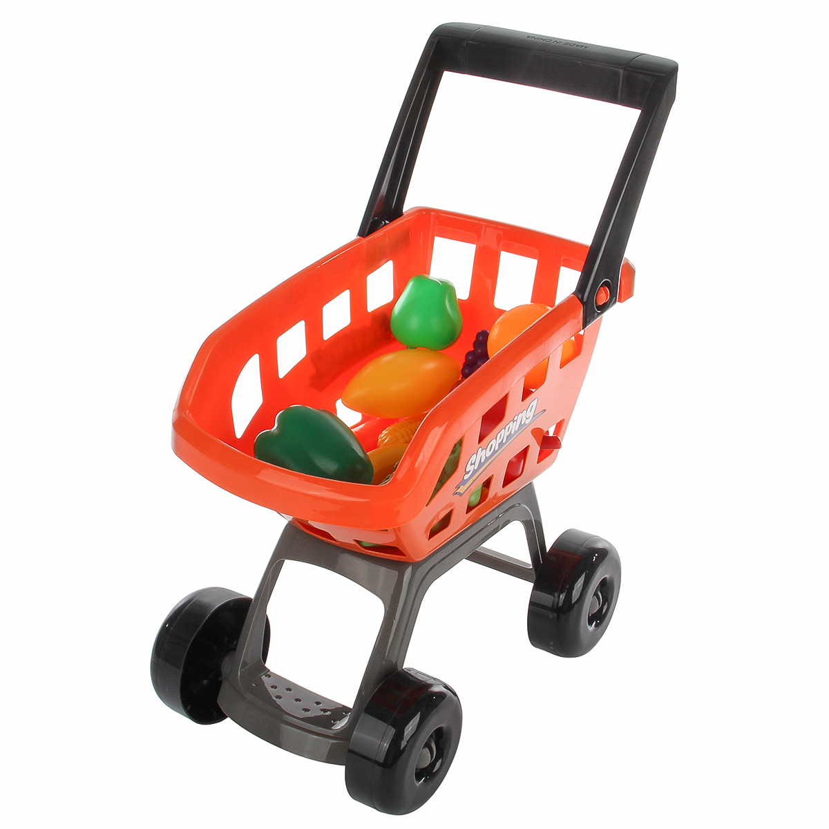 Игровой набор Veld Co касса, тележки и корзинки, прилавок, продукты - фото 12