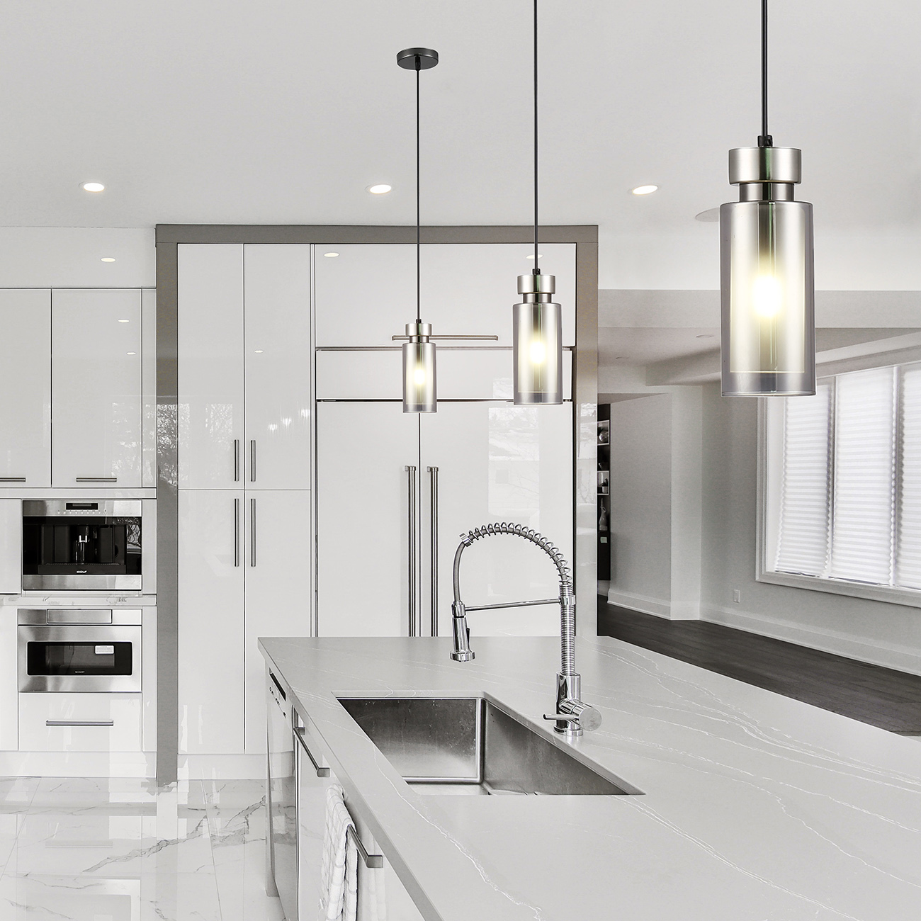 Подвесной светильник ESCADA Escada 1115/1S E14*15W Chrome - фото 3