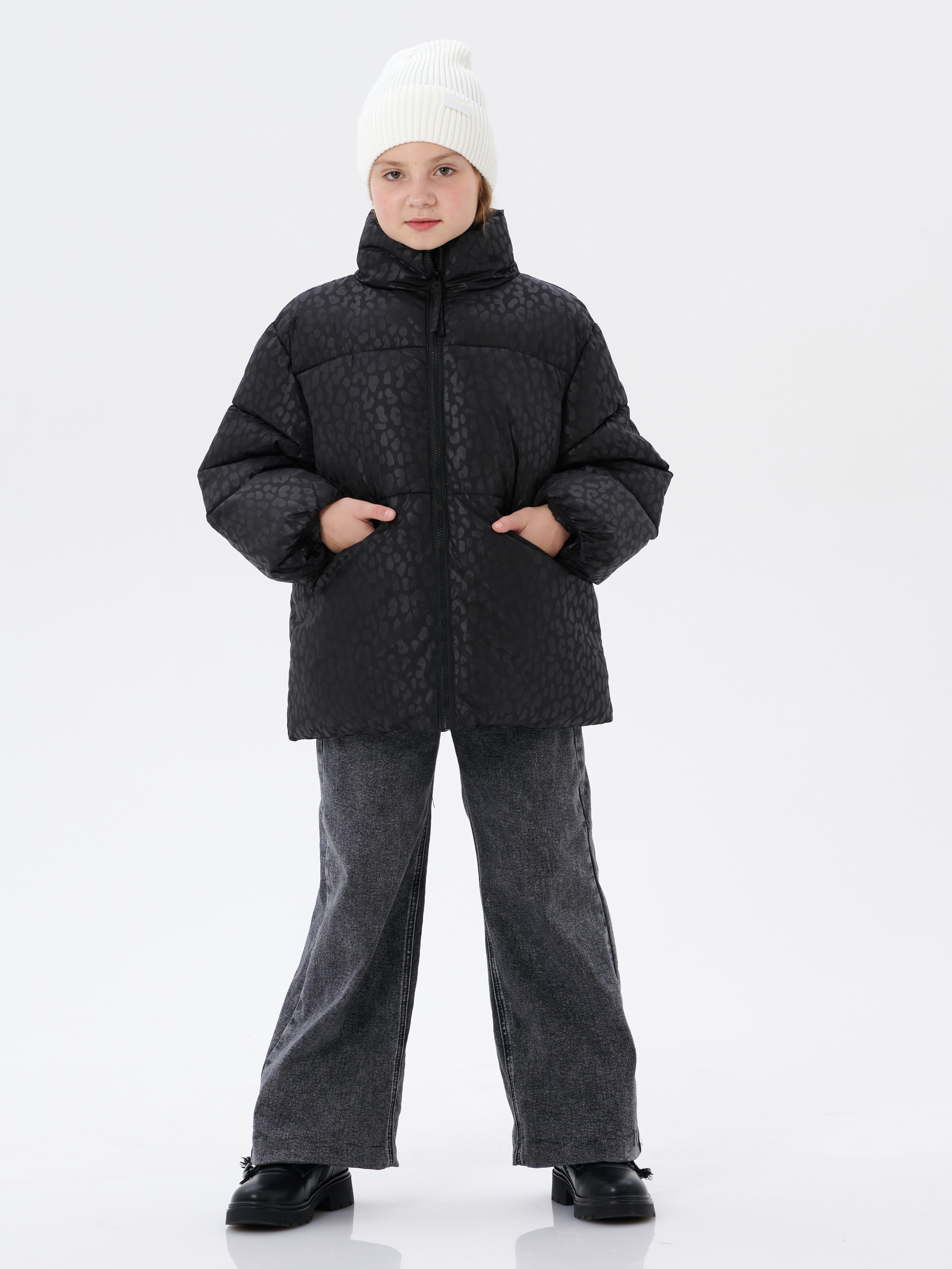 Куртка КрутышОк Т-066 черный леопард - фото 2