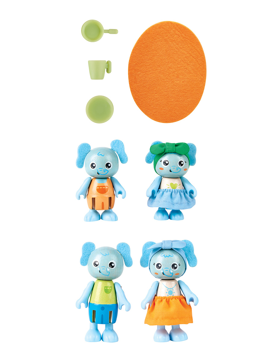 Фигурка Hape Семья слонов - фото 7