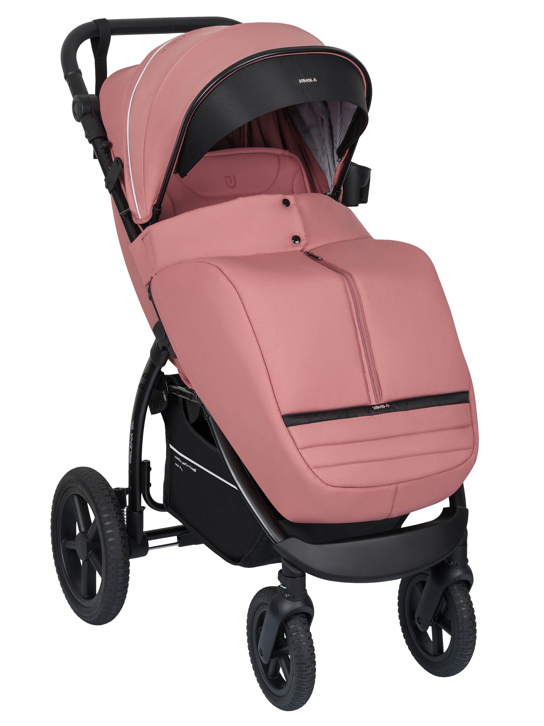 Коляска прогулочная JOVOLA Selena SL, всесезонная розовый - фото 18