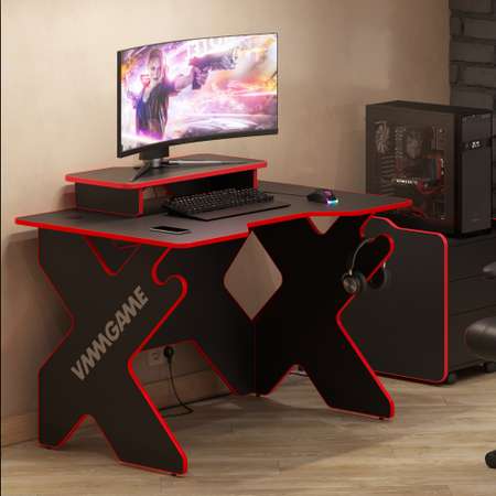 Подставка настольная VMMGAME для монитора и акустической системы VMMGAME BASE DARK RED