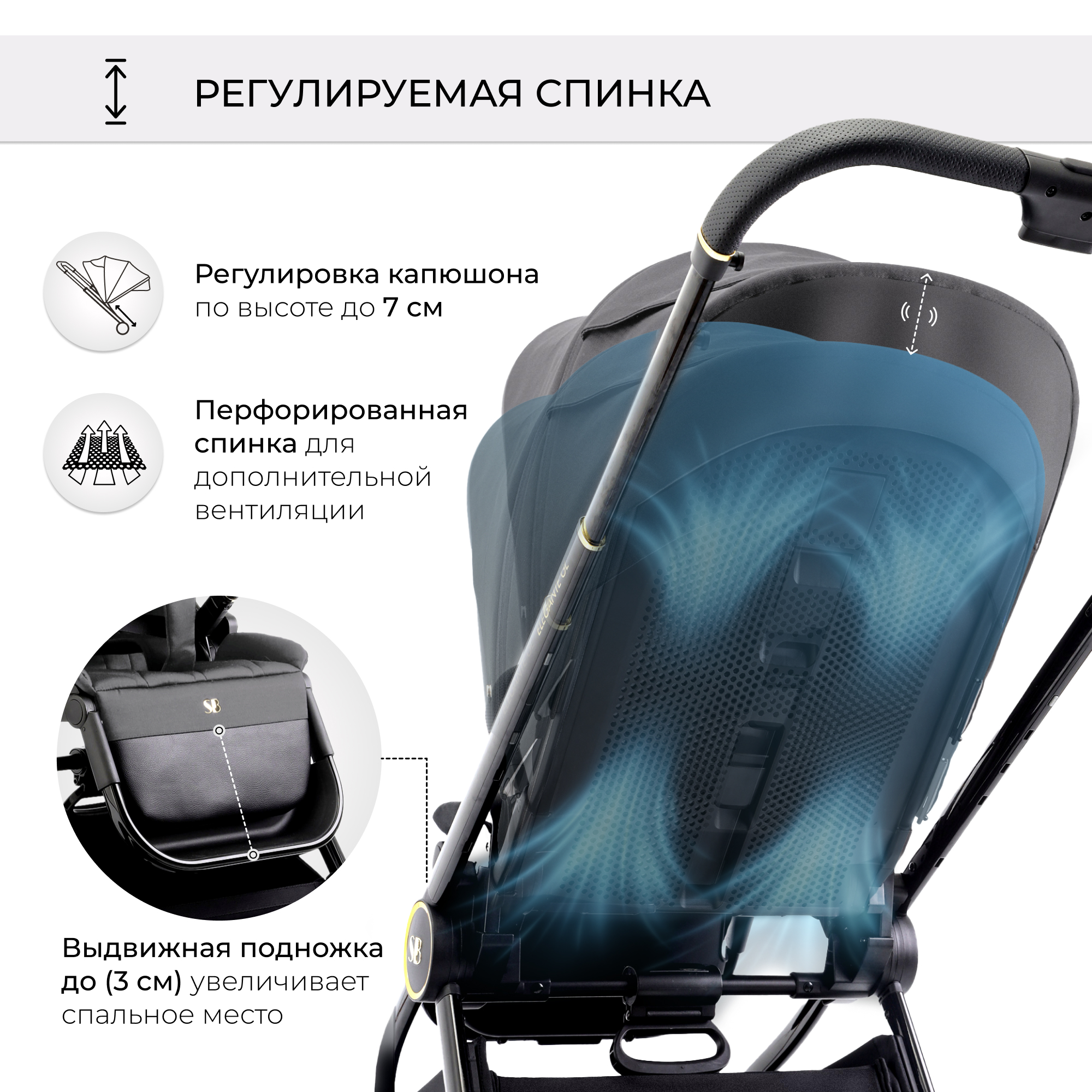 Коляска 2в1 Sweet Baby Elegante Grey - фото 10