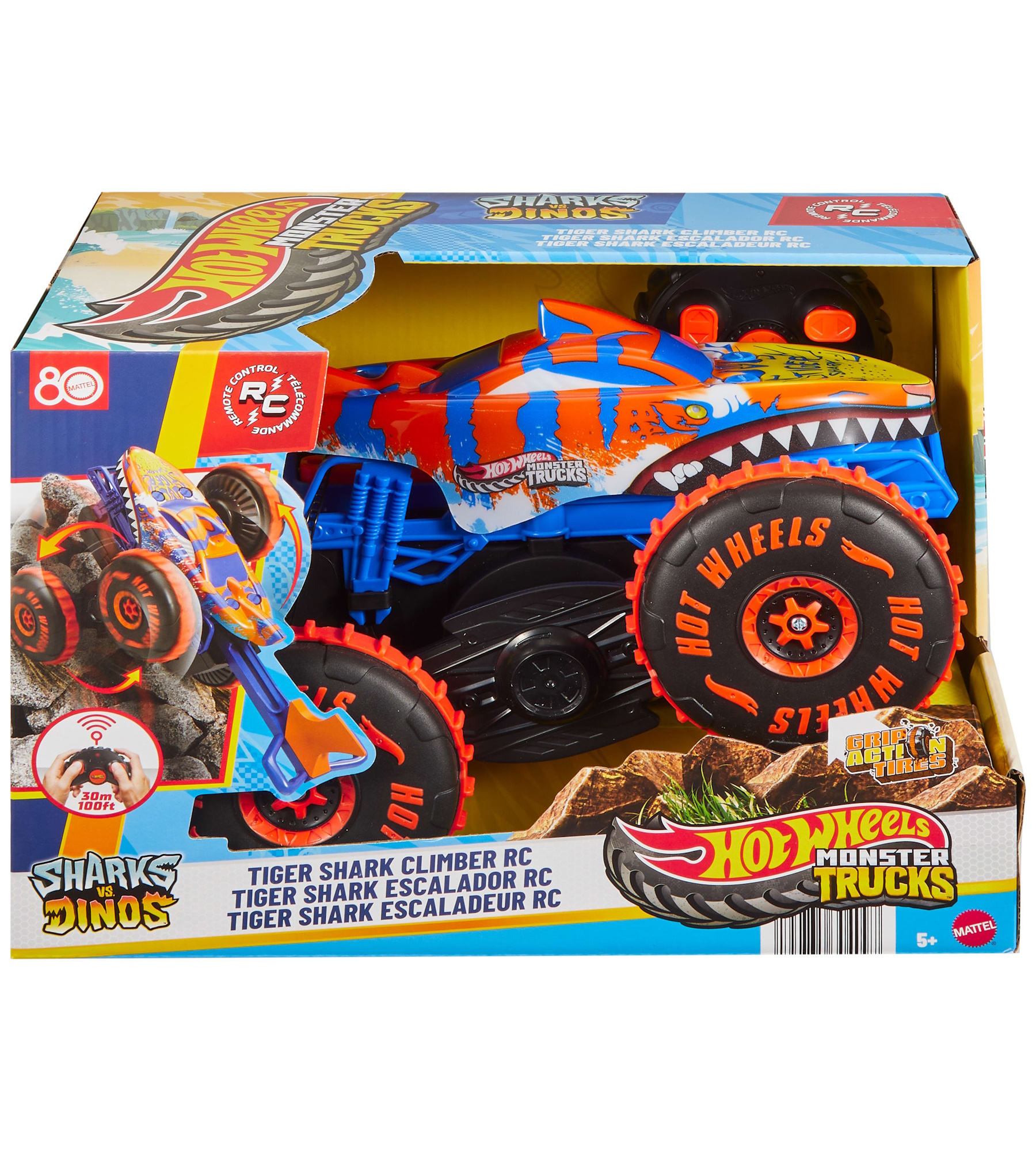 Монстр-трак РУ Hot Wheels Тигровая акула - фото 10