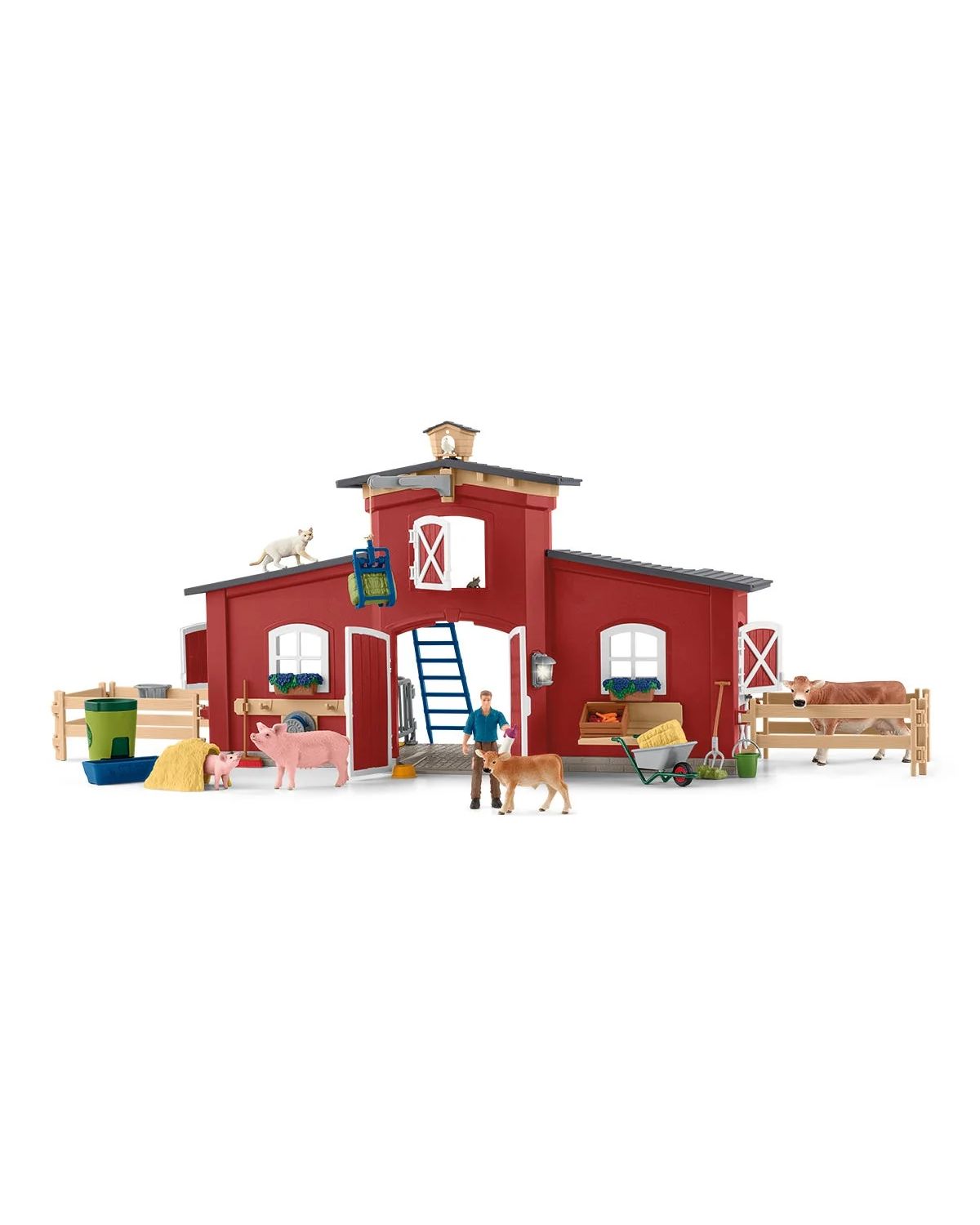 Игровой набор SCHLEICH Red Barn with Animals an - фото 1