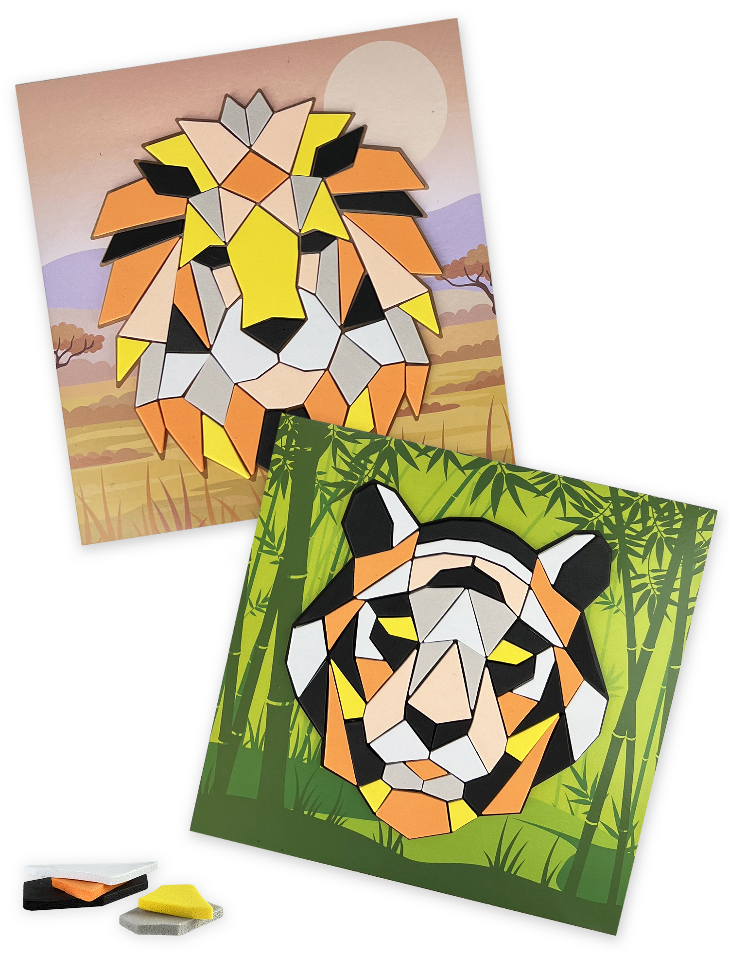 Набор для творчества Дрофа-Медиа Тигр Лев аппликация - фото 4