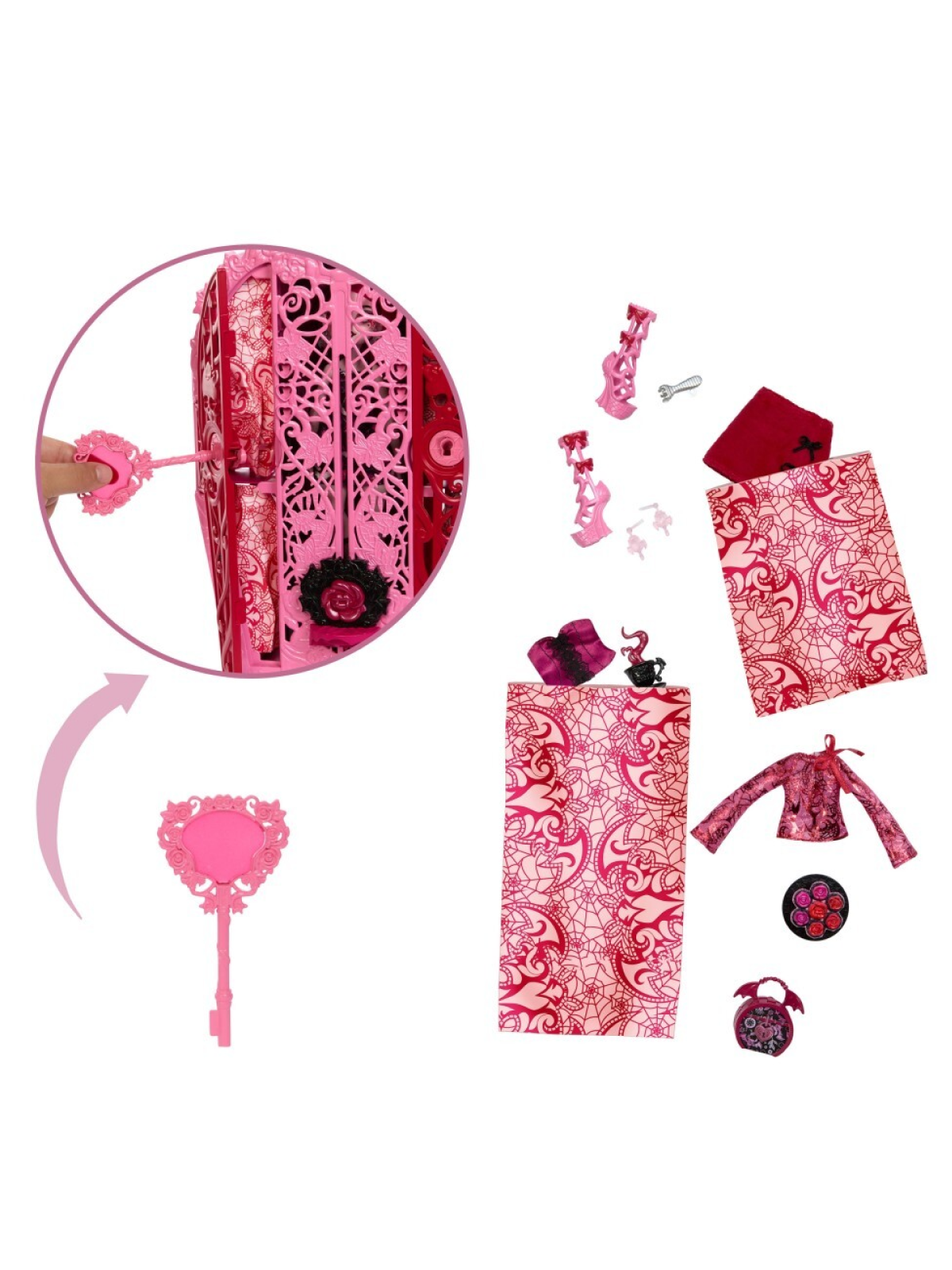Кукла модельная Monster High Skulltimate Secrets Draculaura HYT72 HYT72 Draculaura - фото 4