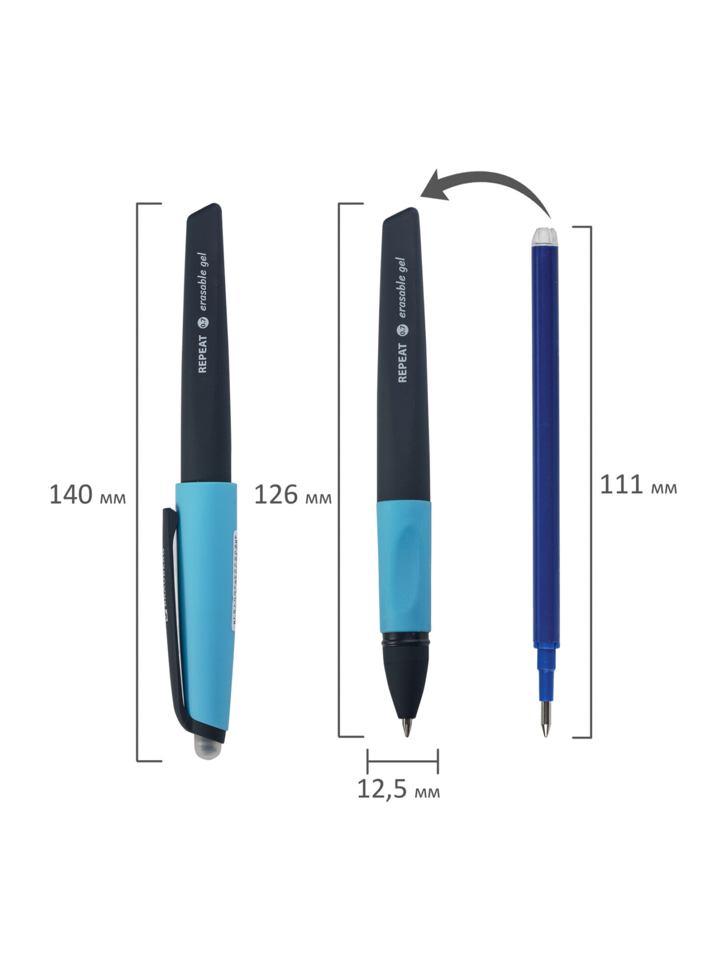 Ручка со стираемыми чернилами Brauberg 1 шт. - фото 17