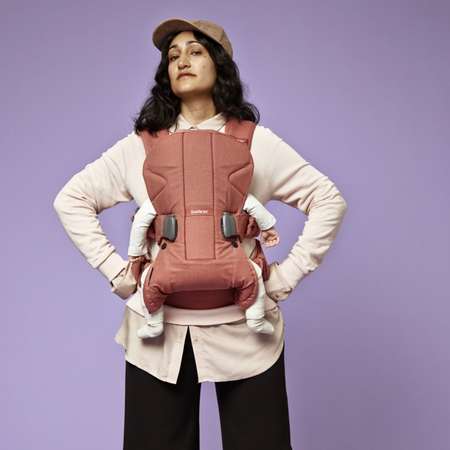 Рюкзак-переноска BabyBjorn One Cotton Mix Терракотовый