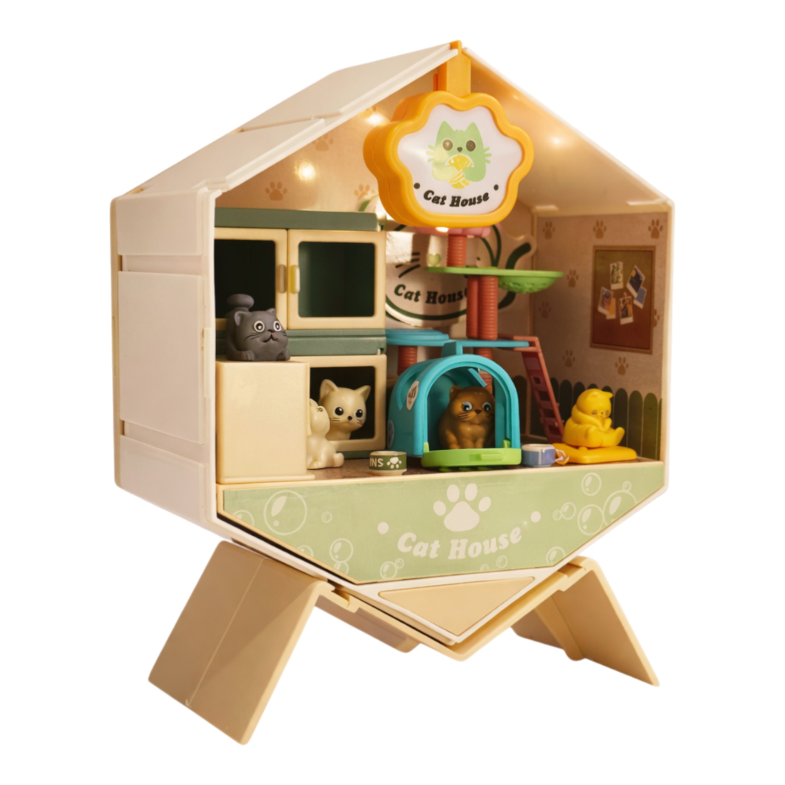 Конструктор KiddiePlay Домик с 5 котиками - фото 2