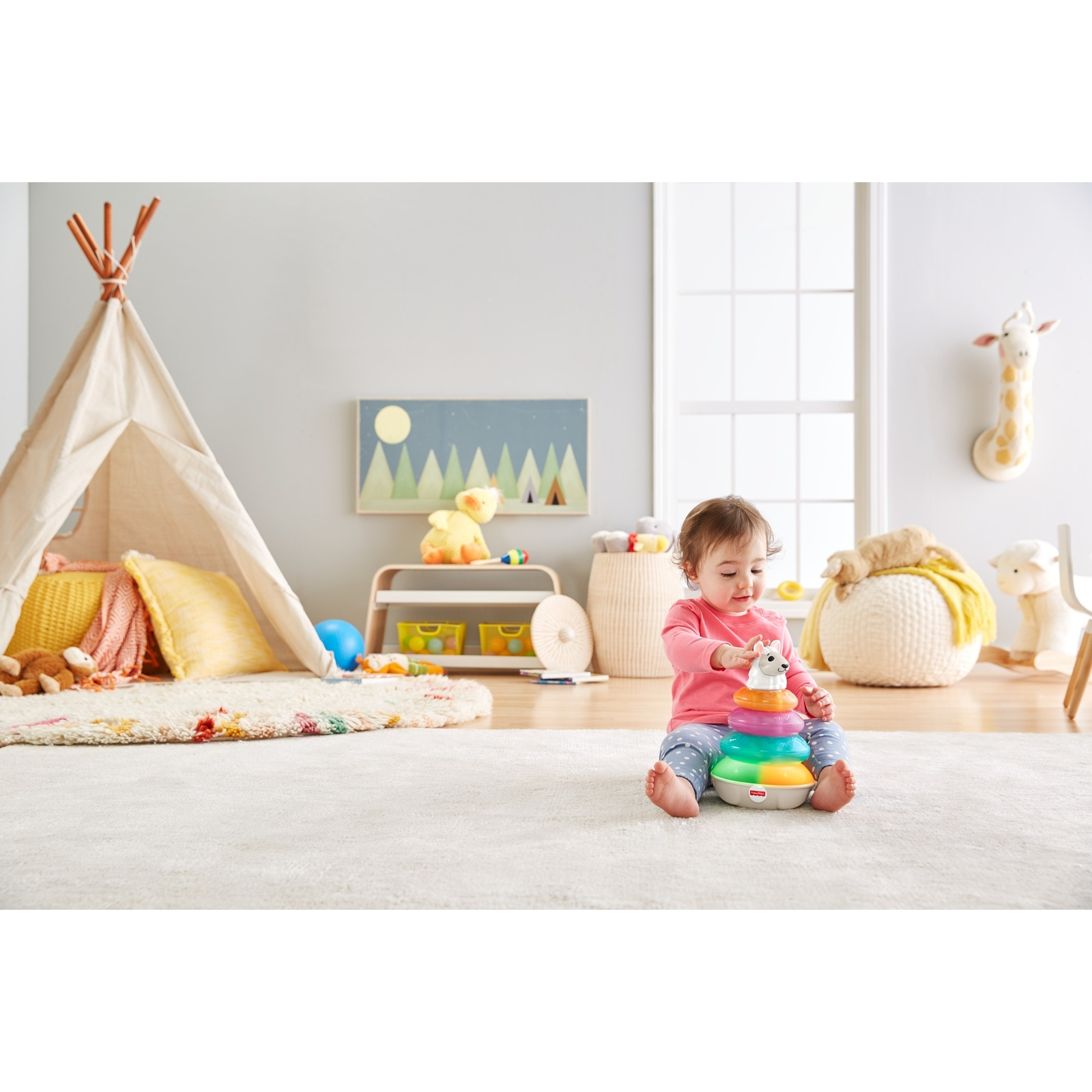 Игрушка Fisher Price пирамидка - фото 7